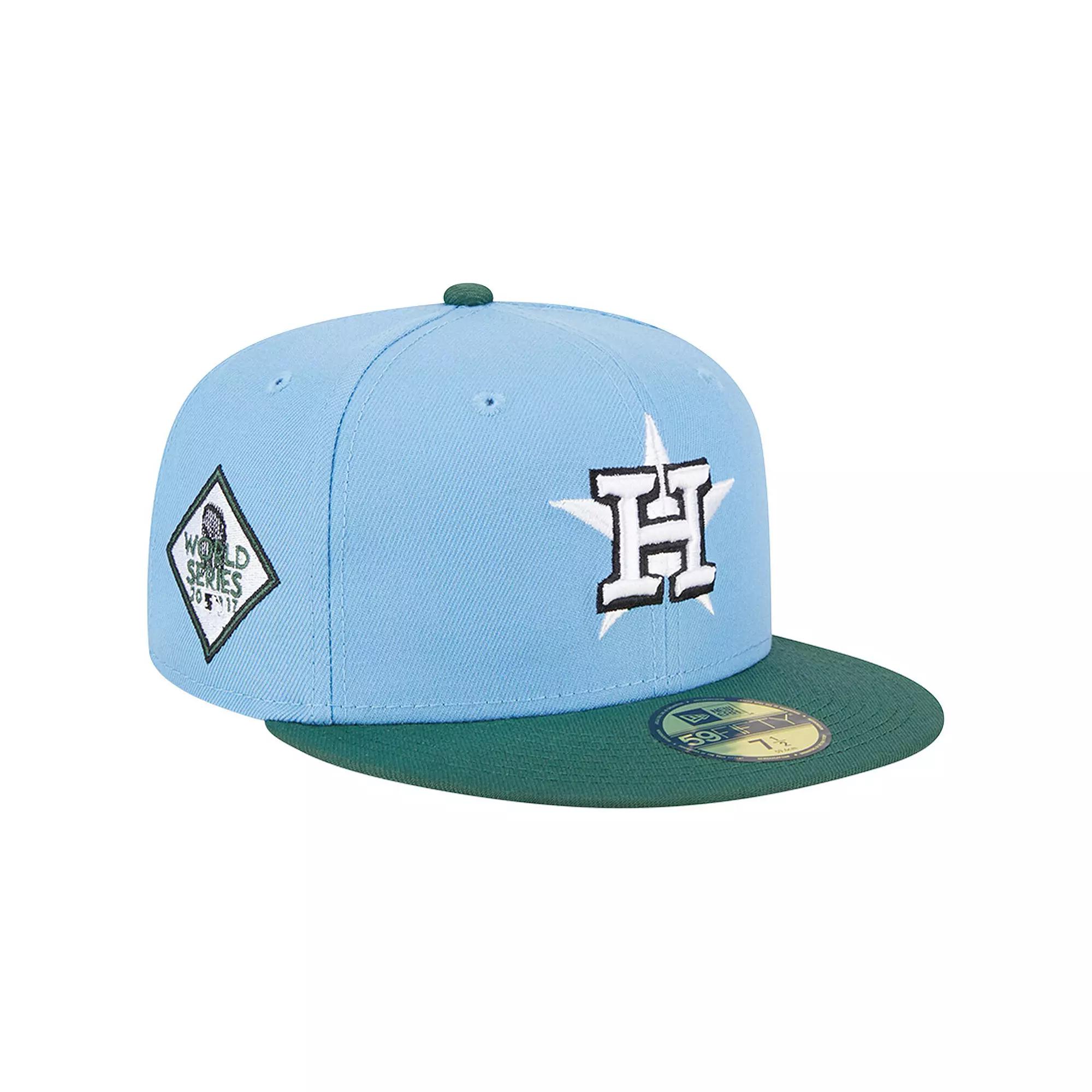 Men's New Era Sky Blue/Cilantro Houston Astros 2017 World Series 59FIFTY Fitted Hat,  Product Image