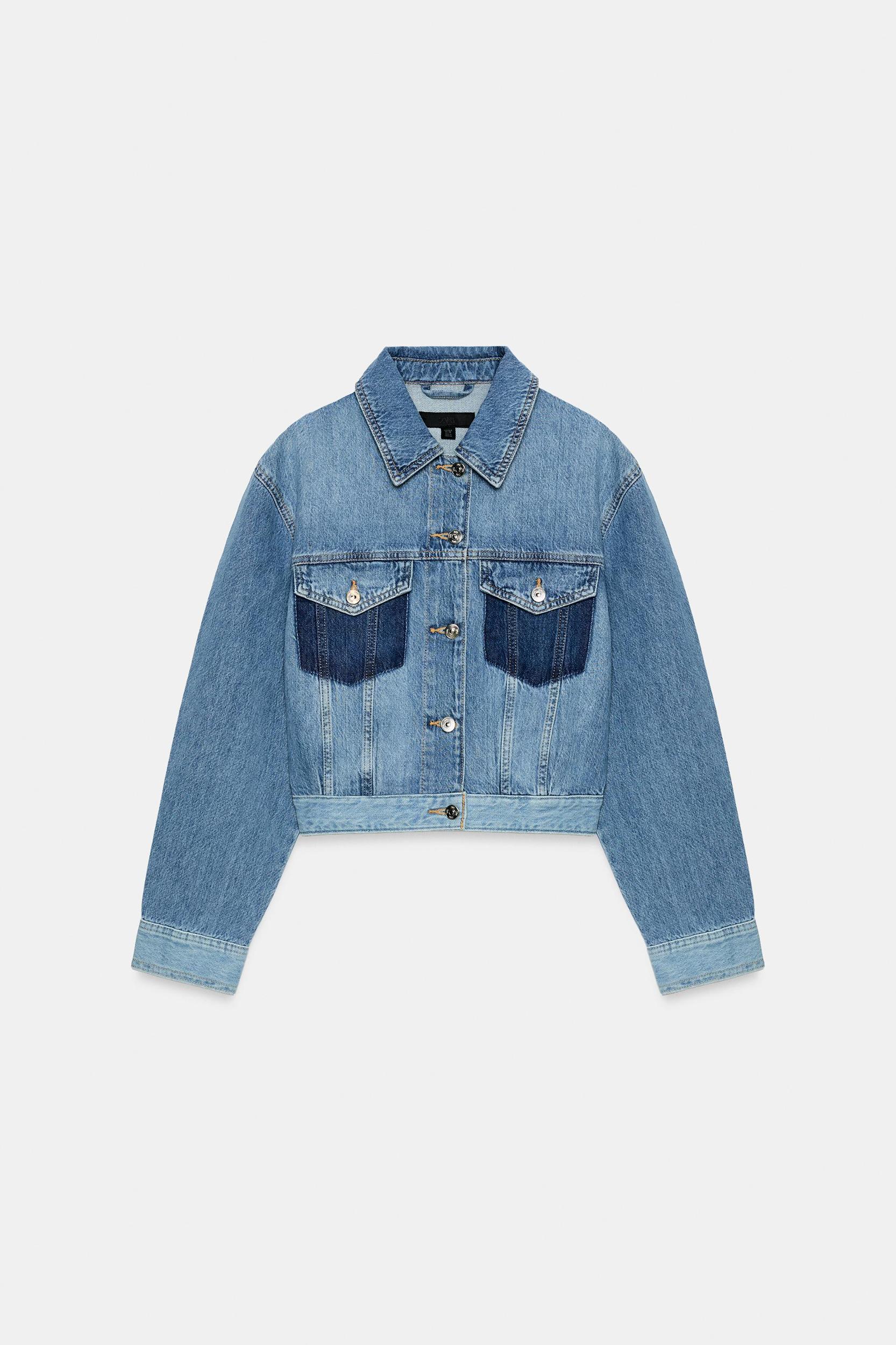 Z1975 CONTRASTING SHORT DENIM JACKET Product Image