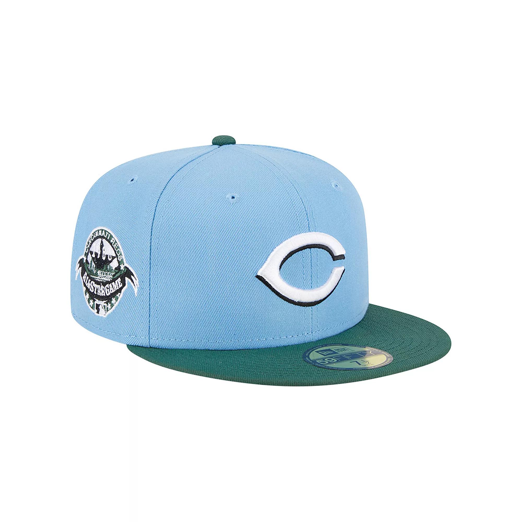 Men's New Era Sky Blue/Cilantro Cincinnati Reds 1988 MLB All-Star Game 59FIFTY Fitted Hat,  Product Image