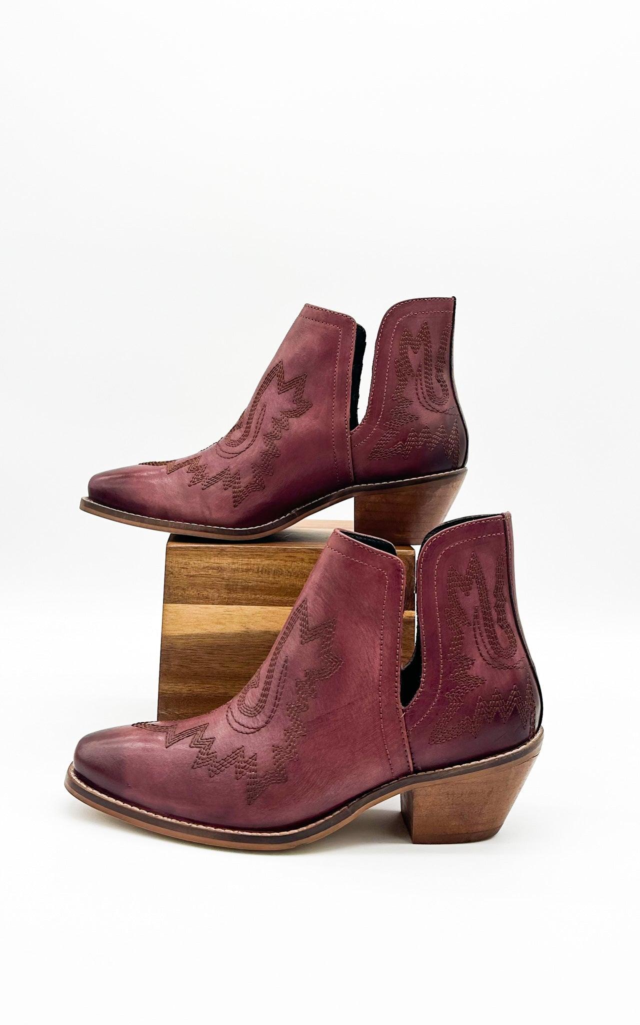Kickin' Booties in Burgundy (Online Exclusive) Product Image