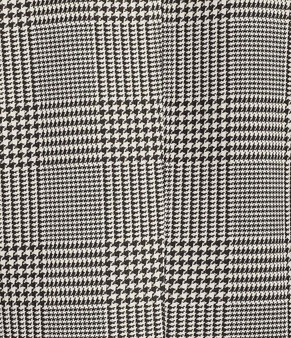 Calvin Klein Plaid 6-Button Notch Lapel Long Sleeve Jacket Product Image