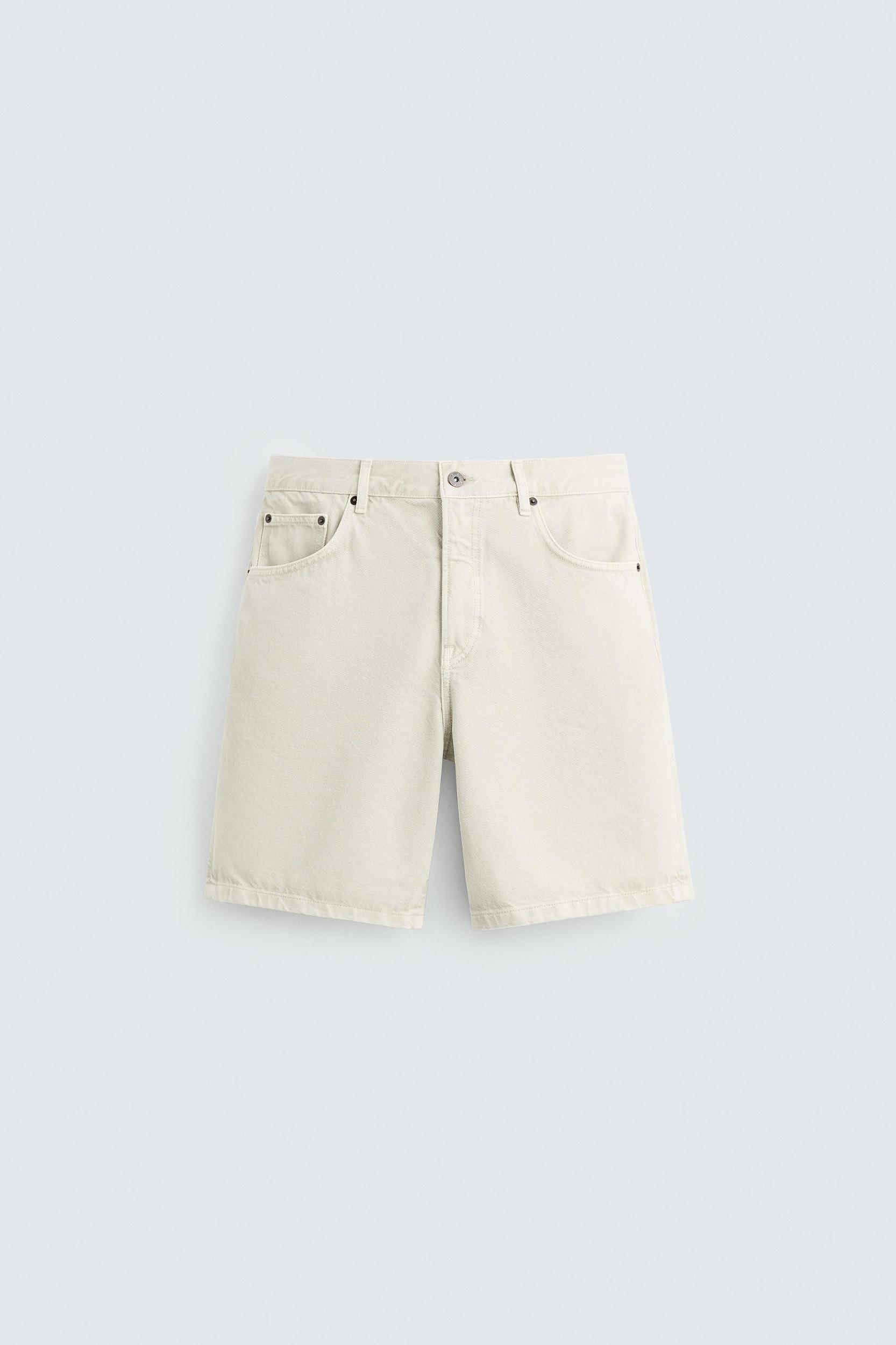 REGULAR FIT DENIM SHORTS Product Image