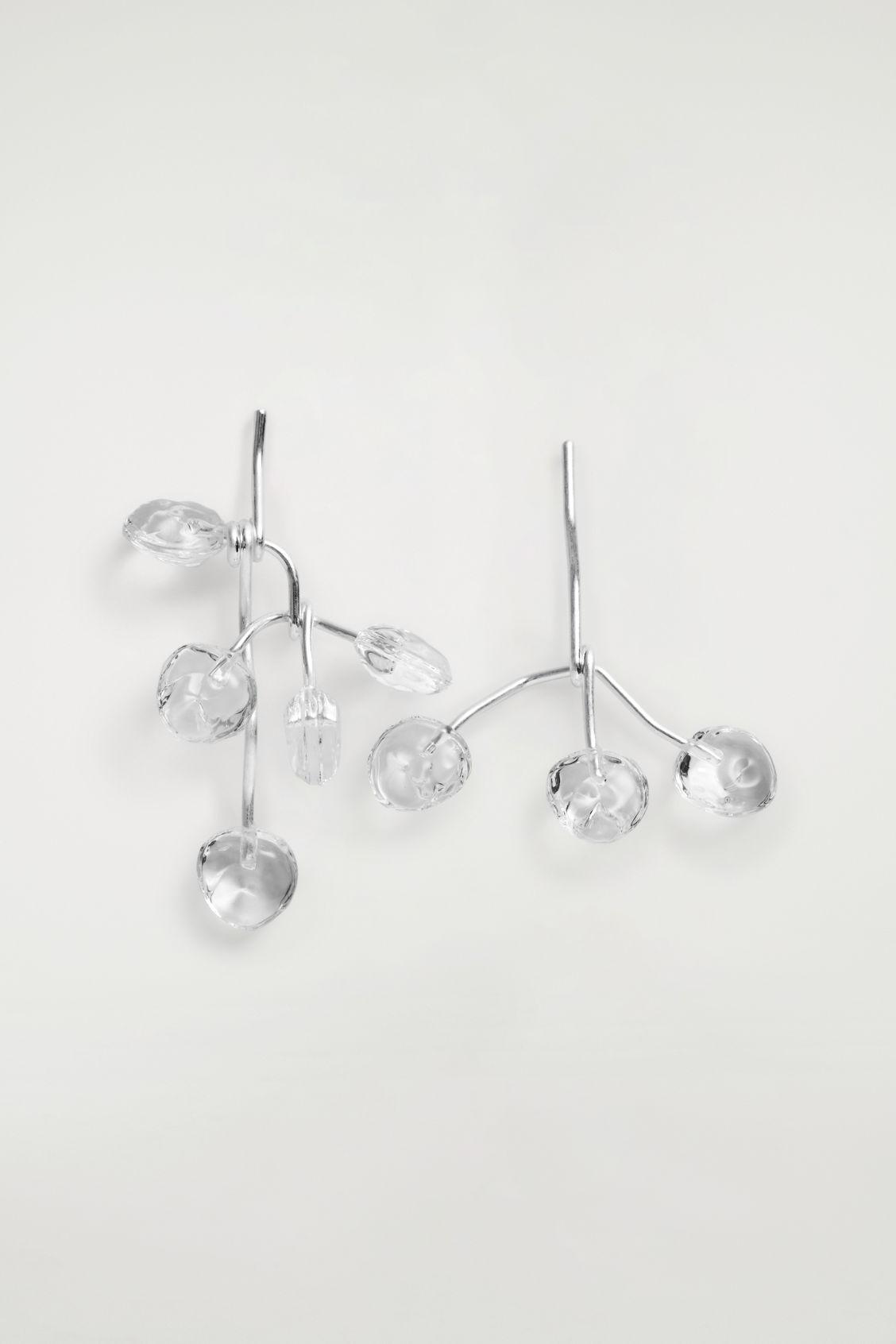 MISMATCHED CASCADING GLASS EARRINGS Product Image