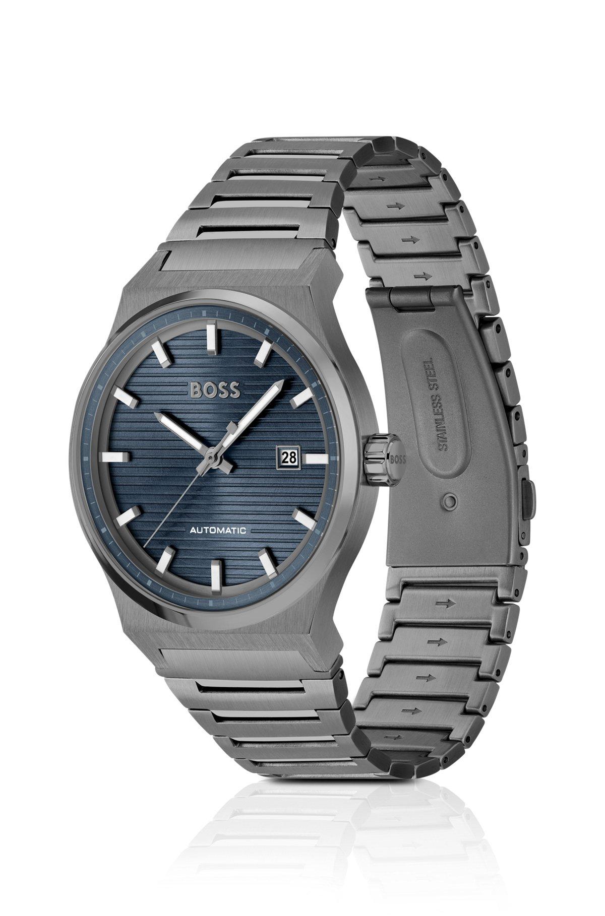 BOSS - Blue-dial watch with Japanese automatic movement Product Image