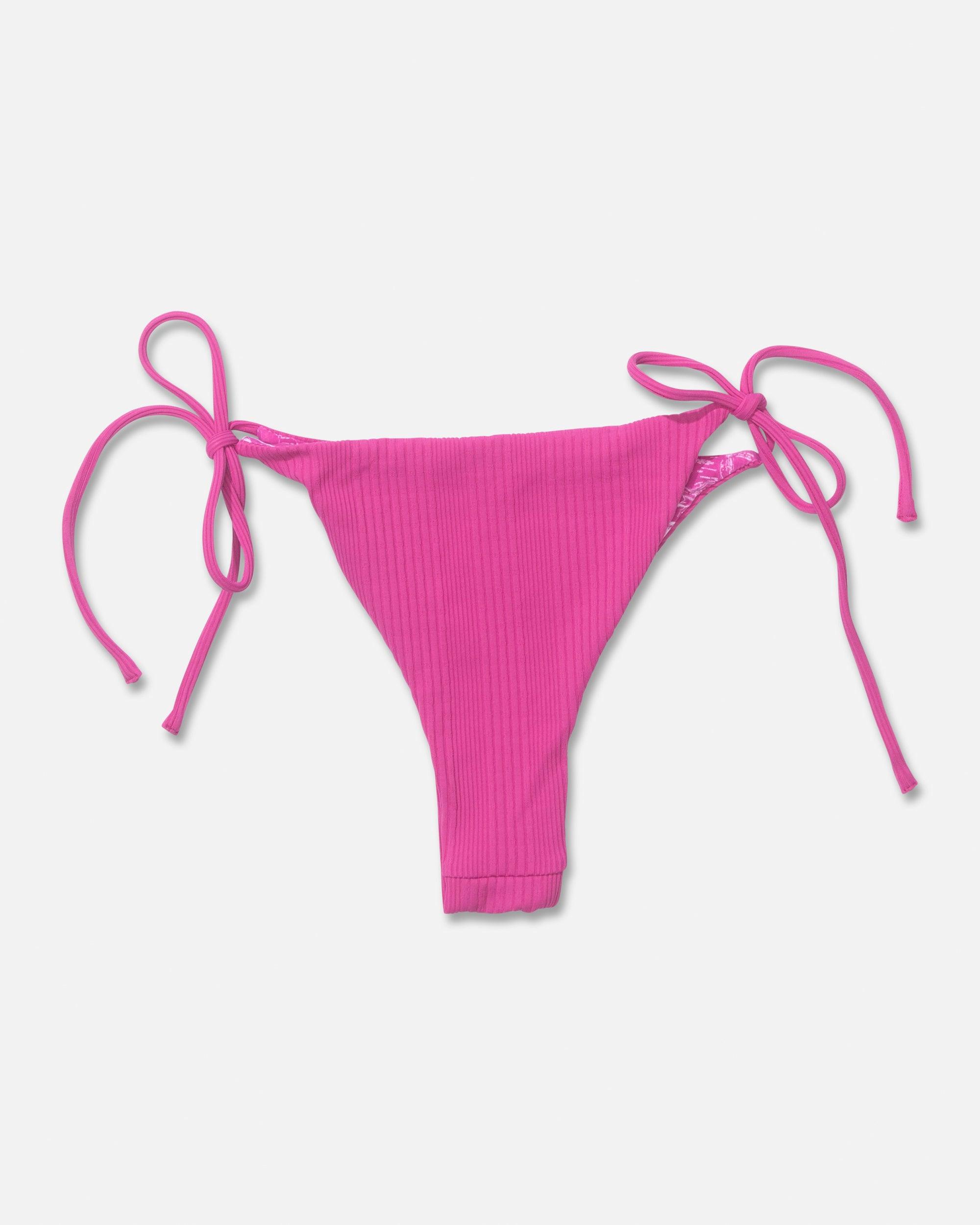 Seafarer Tie Side Bikini Bottom - Raspberry Female Product Image