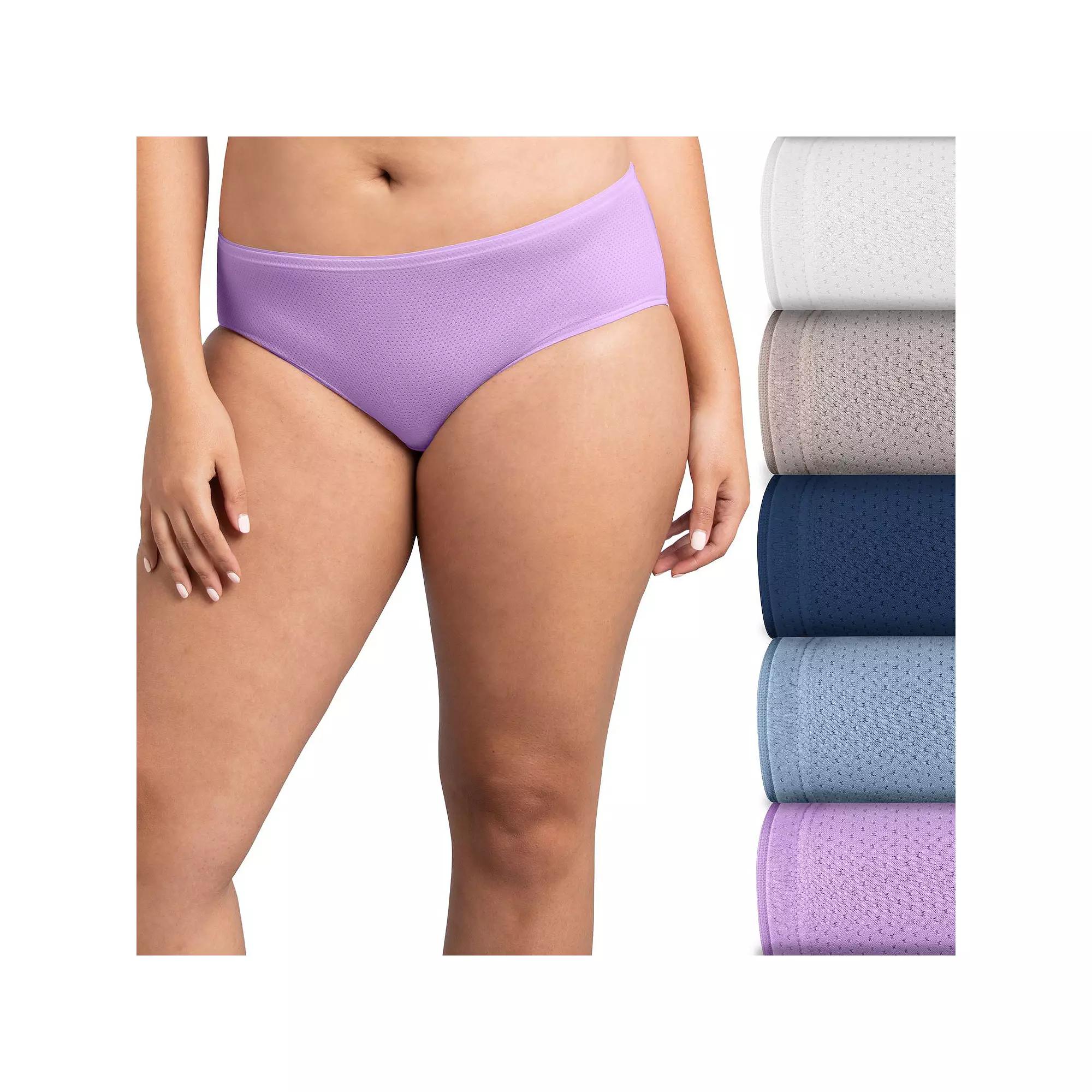 Women's Fruit of the Loom® Signature 5-pack Breathable Micro-Mesh Brief Panty 5DBMLRBK,  Product Image
