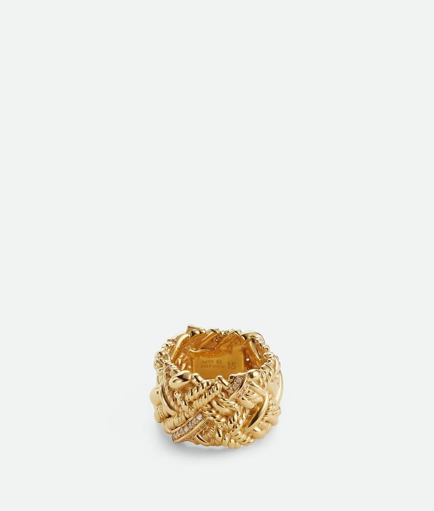 Women's Intreccio Ring in White Product Image