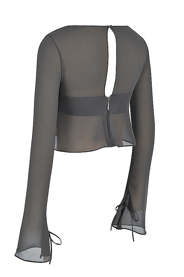 Clarice  shadow floaty layered mini skirt Product Image