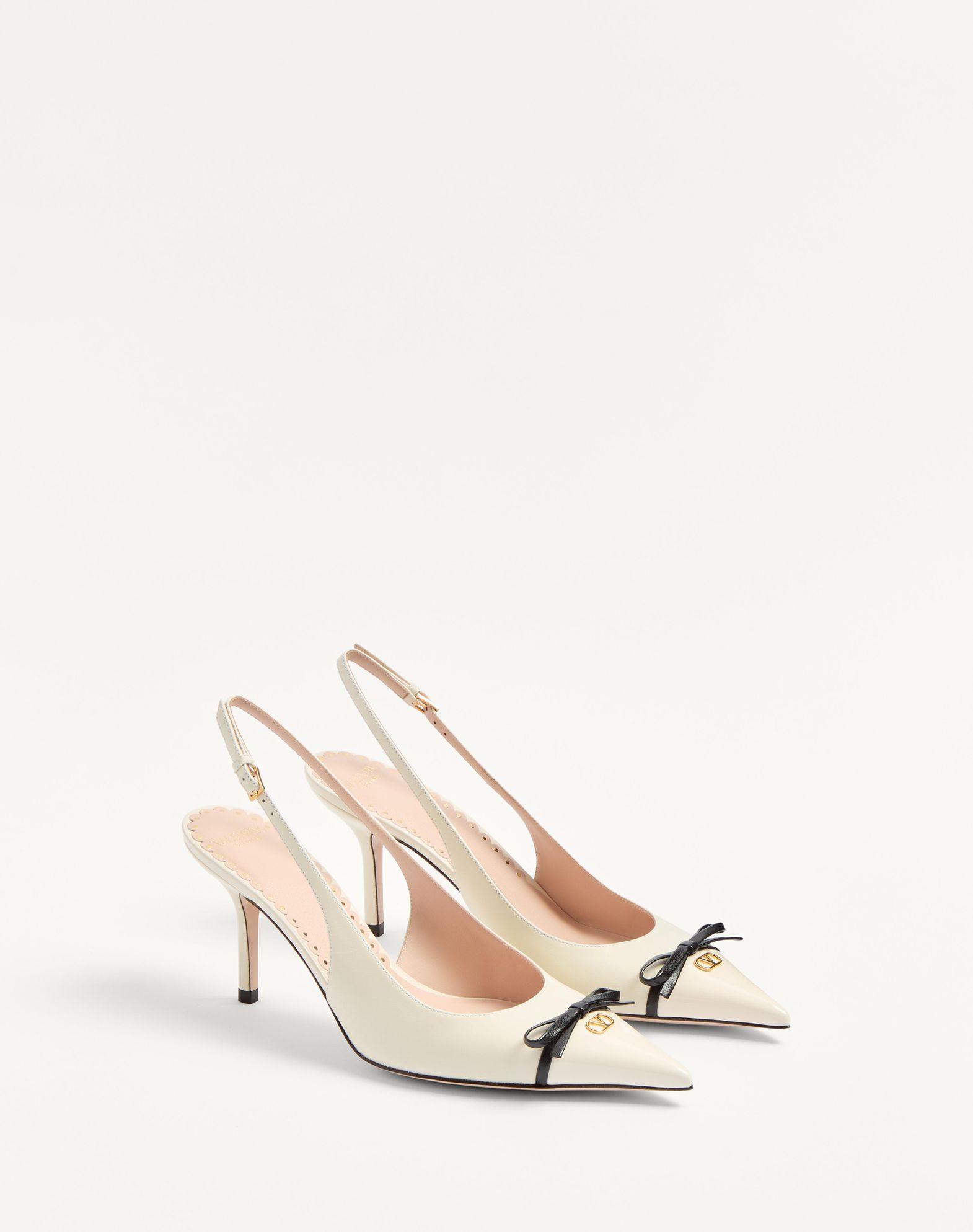 Bepointy Slingback Pump In Patent Leather And Kidskin 80Mm Product Image
