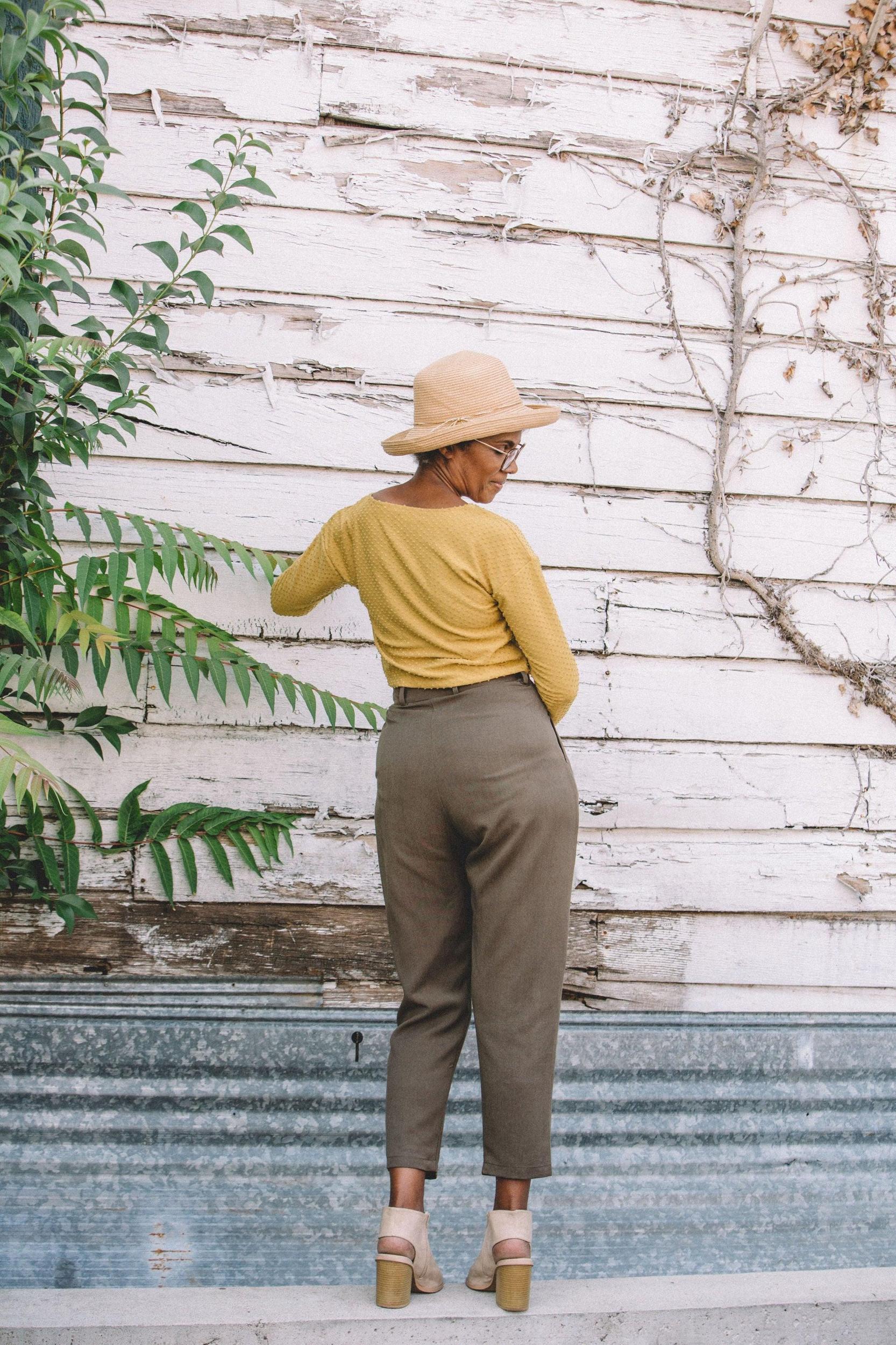 Shelby Crop Top in Dotted Dijon Product Image