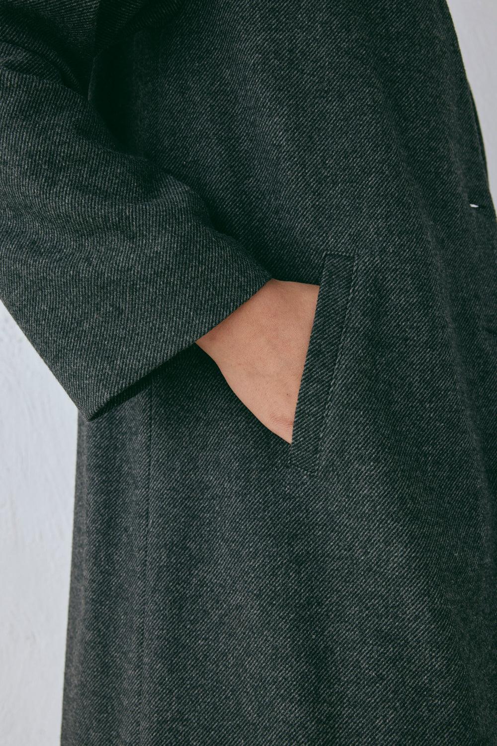 Vale Trench Coat Charcoal Product Image