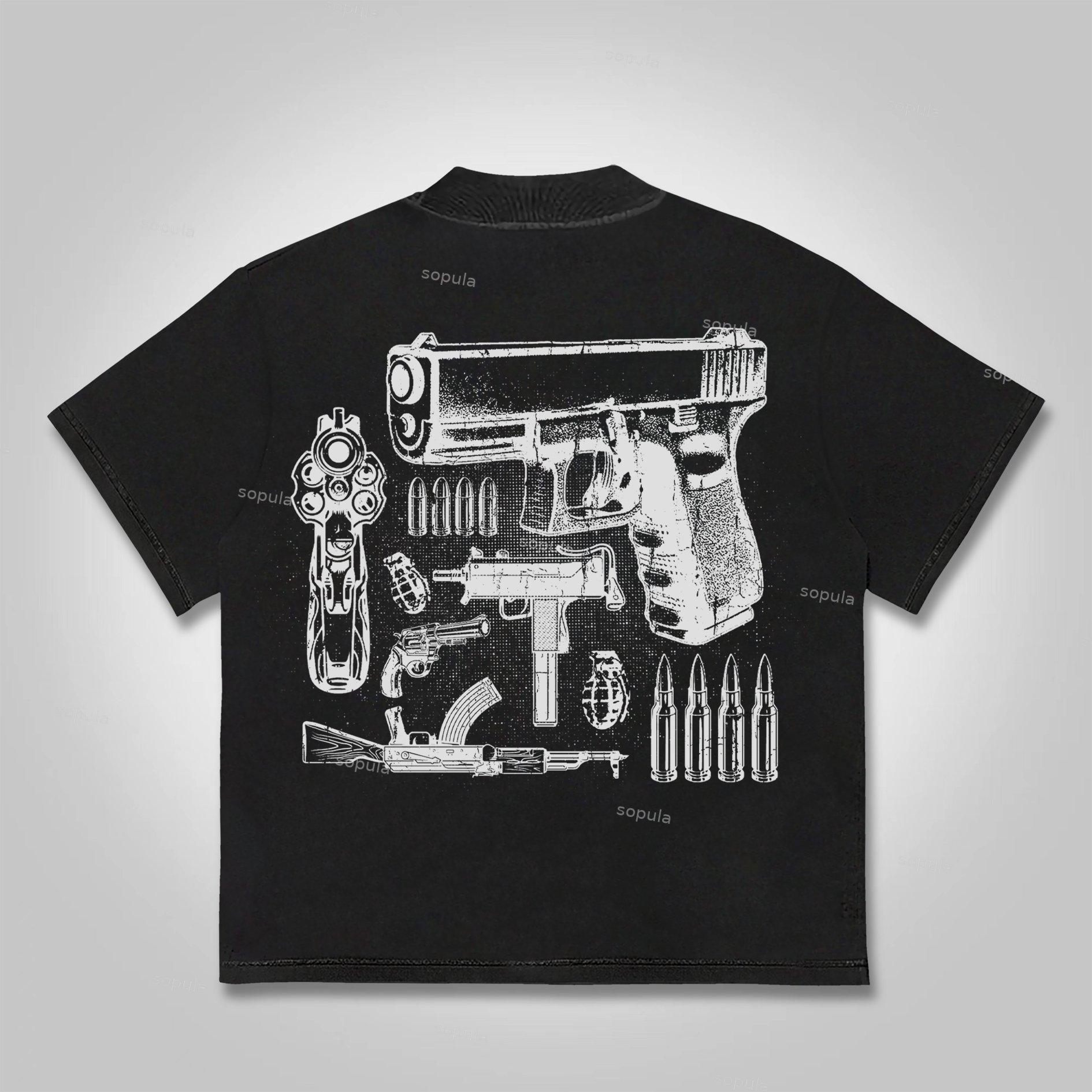 Boxer Boys Graphic Print Acid Wash T-shirt Product Image