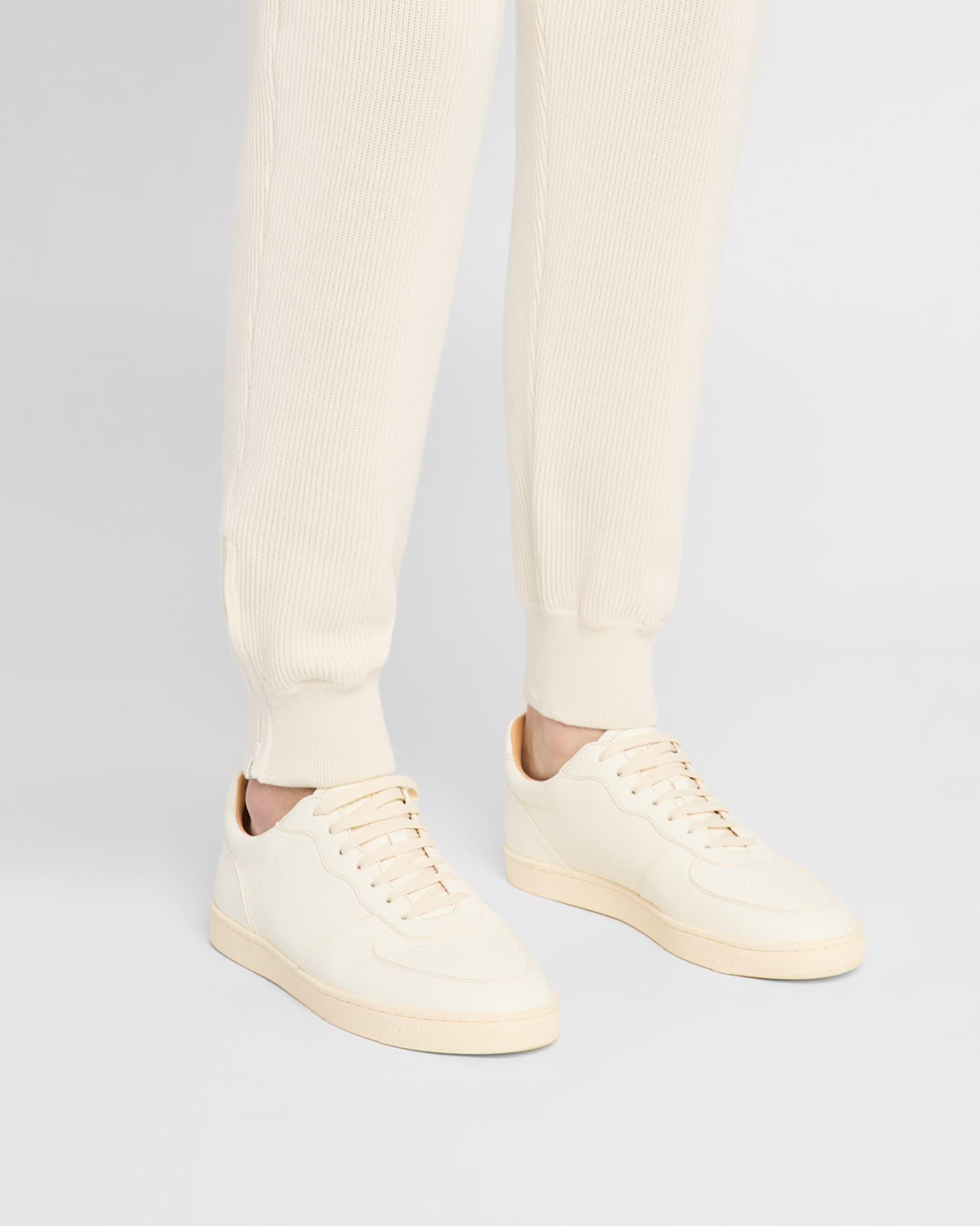 Men's Basket Deerskin Leather Low-Top Sneakers Product Image