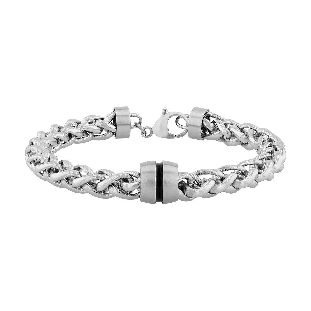 Steel Nation Men's Stainless Steel Franco Chain Bracelet,  Product Image