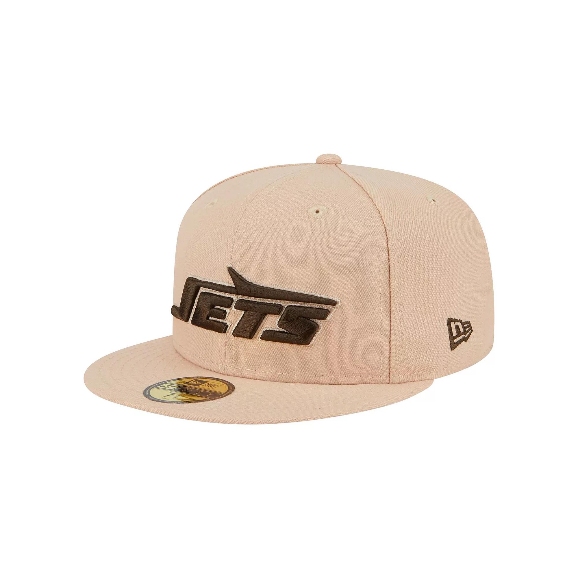 Men's New Era Tan New York Jets Candied Pecan 59FIFTY Fitted Hat,  Product Image