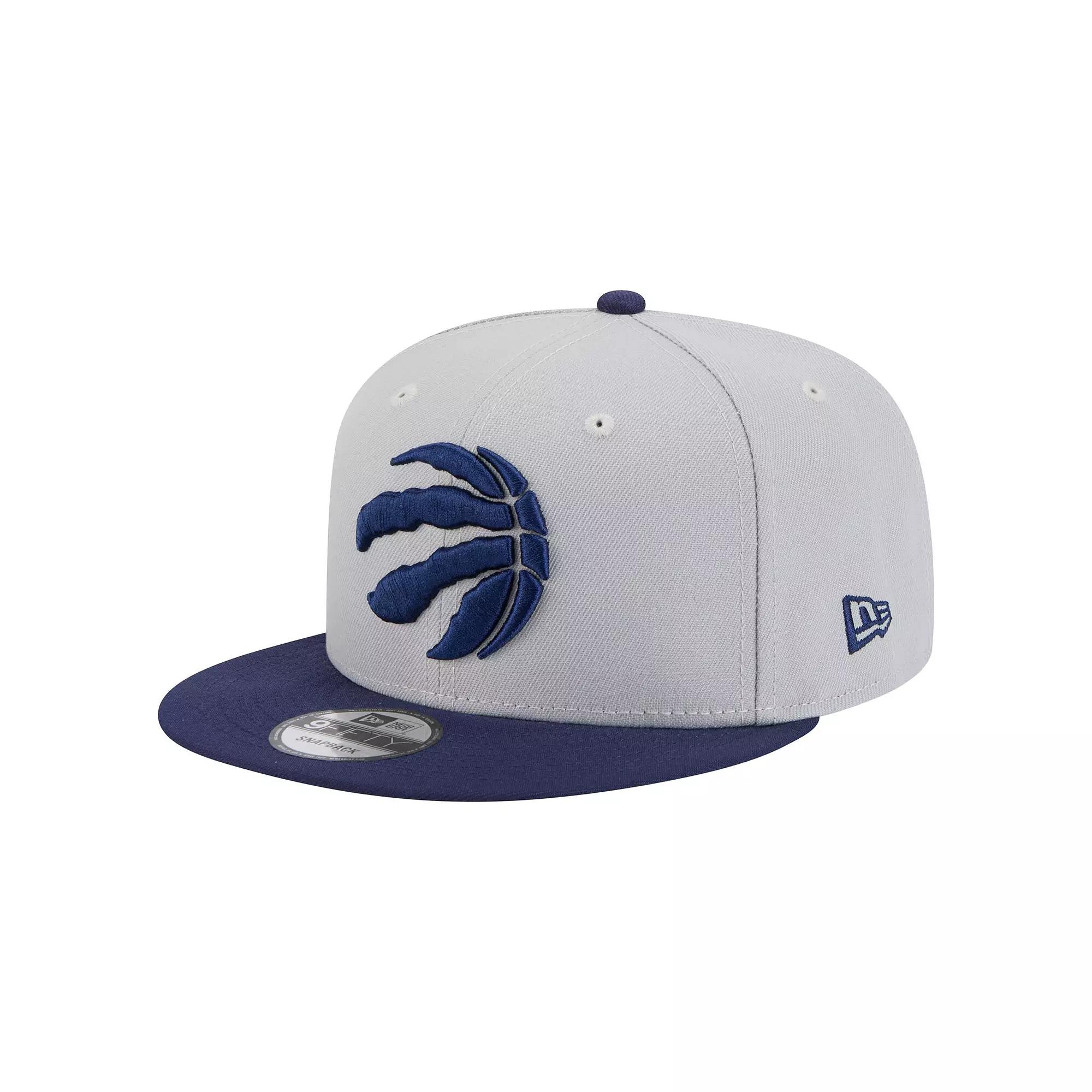 Men's New Era Gray/Navy Toronto Raptors Color Pack 2-Tone 9FIFTY Snapback Hat, Rpt Grey Product Image
