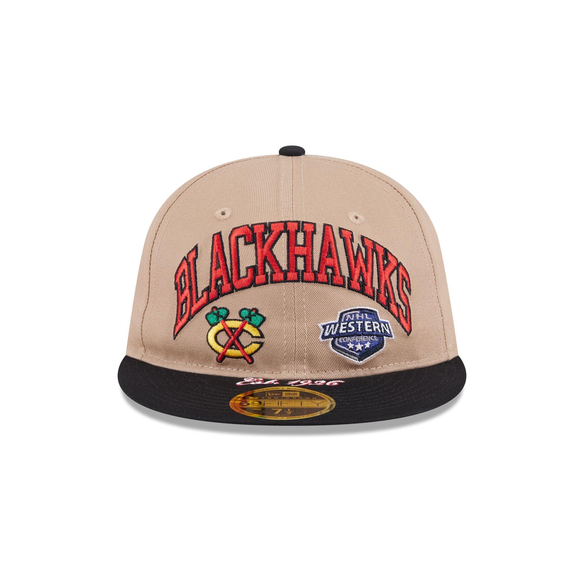 Chicago Blackhawks Camel Retro Crown 59FIFTY Fitted Hat Male Product Image