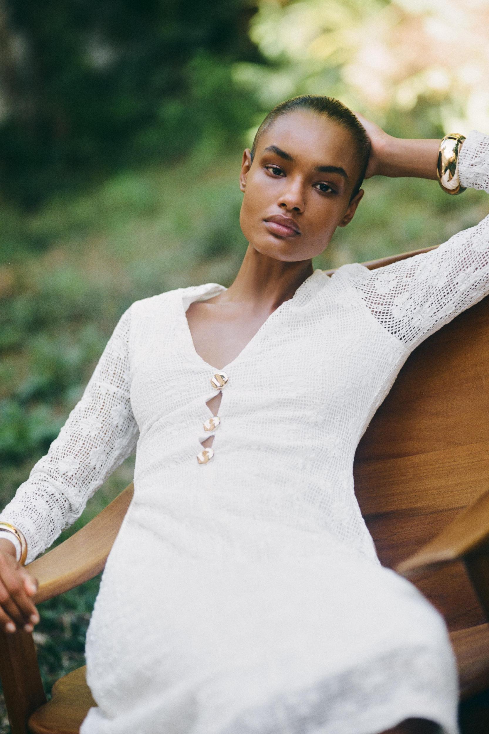 CROCHET MIDI DRESS Product Image