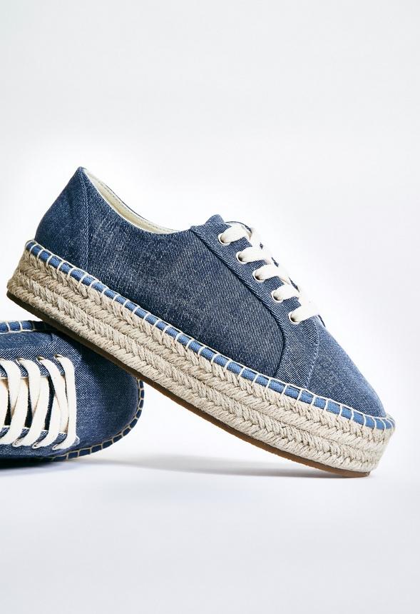 JustFab Margaux Platform Loafer Pump Womens Black/ White Size 8.5 Product Image