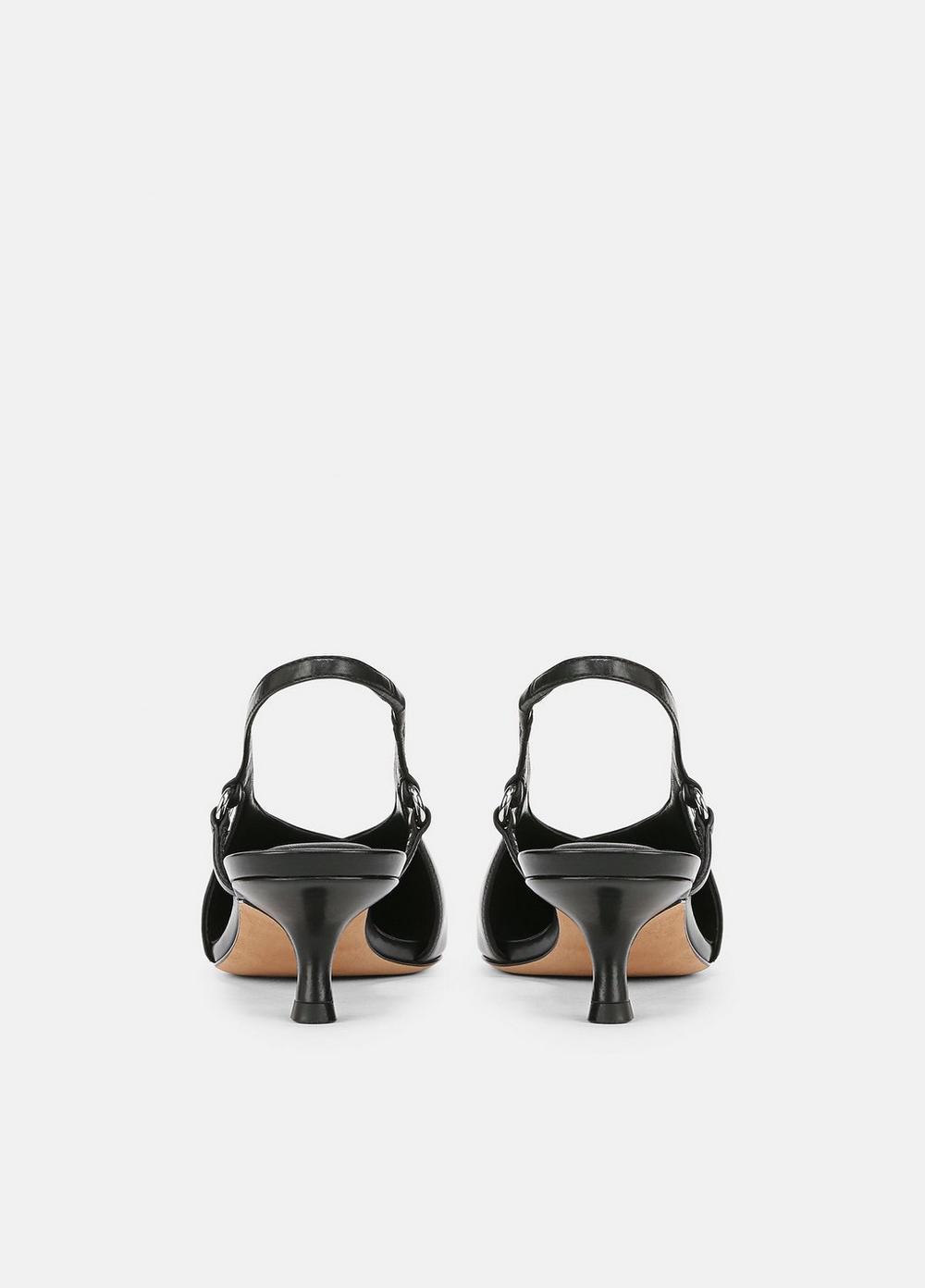 Sabrina Leather Slingback Kitten Heel Product Image