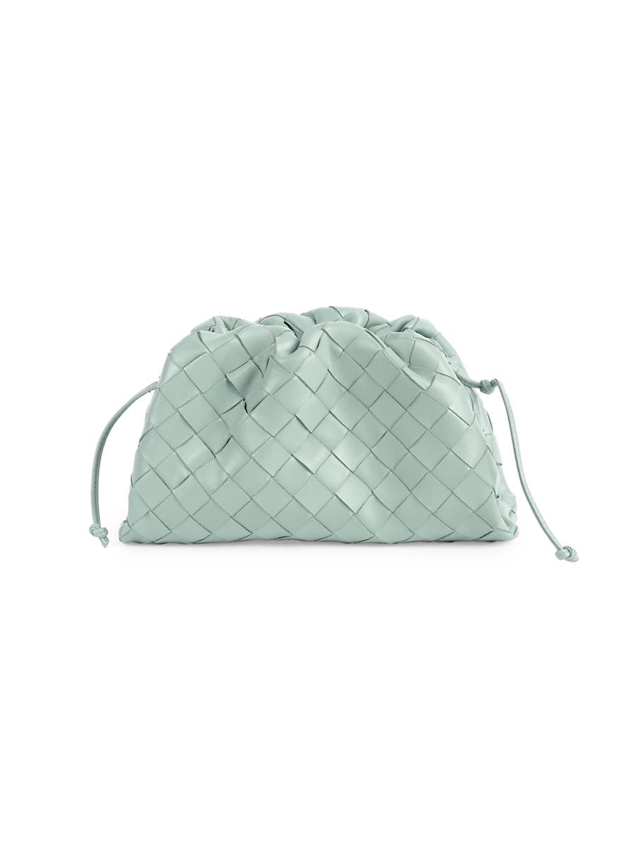 Womens Mini Intrecciato Leather Pouch Clutch Product Image