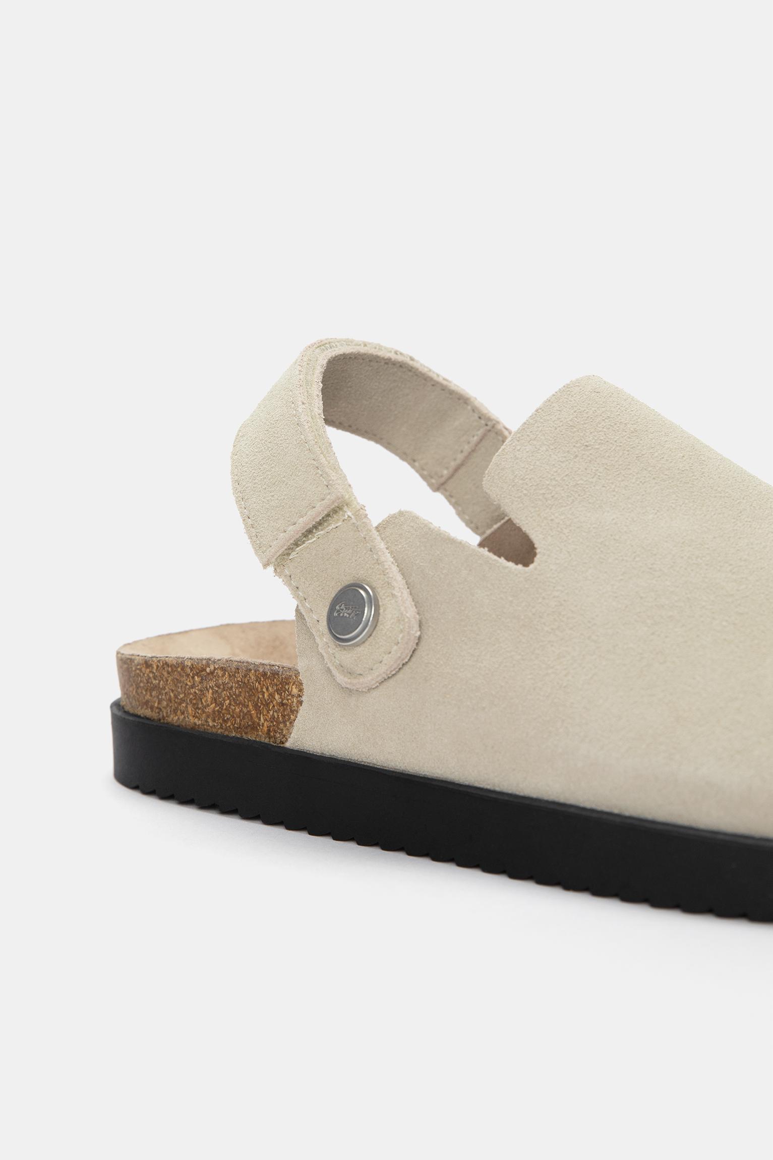 Multi-position strap leather clogs Product Image