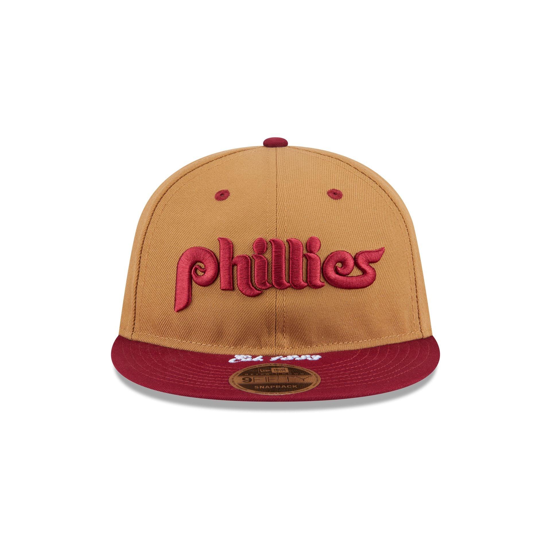 Philadelphia Phillies Wheat Retro Crown 9FIFTY Snapback Hat Male Product Image