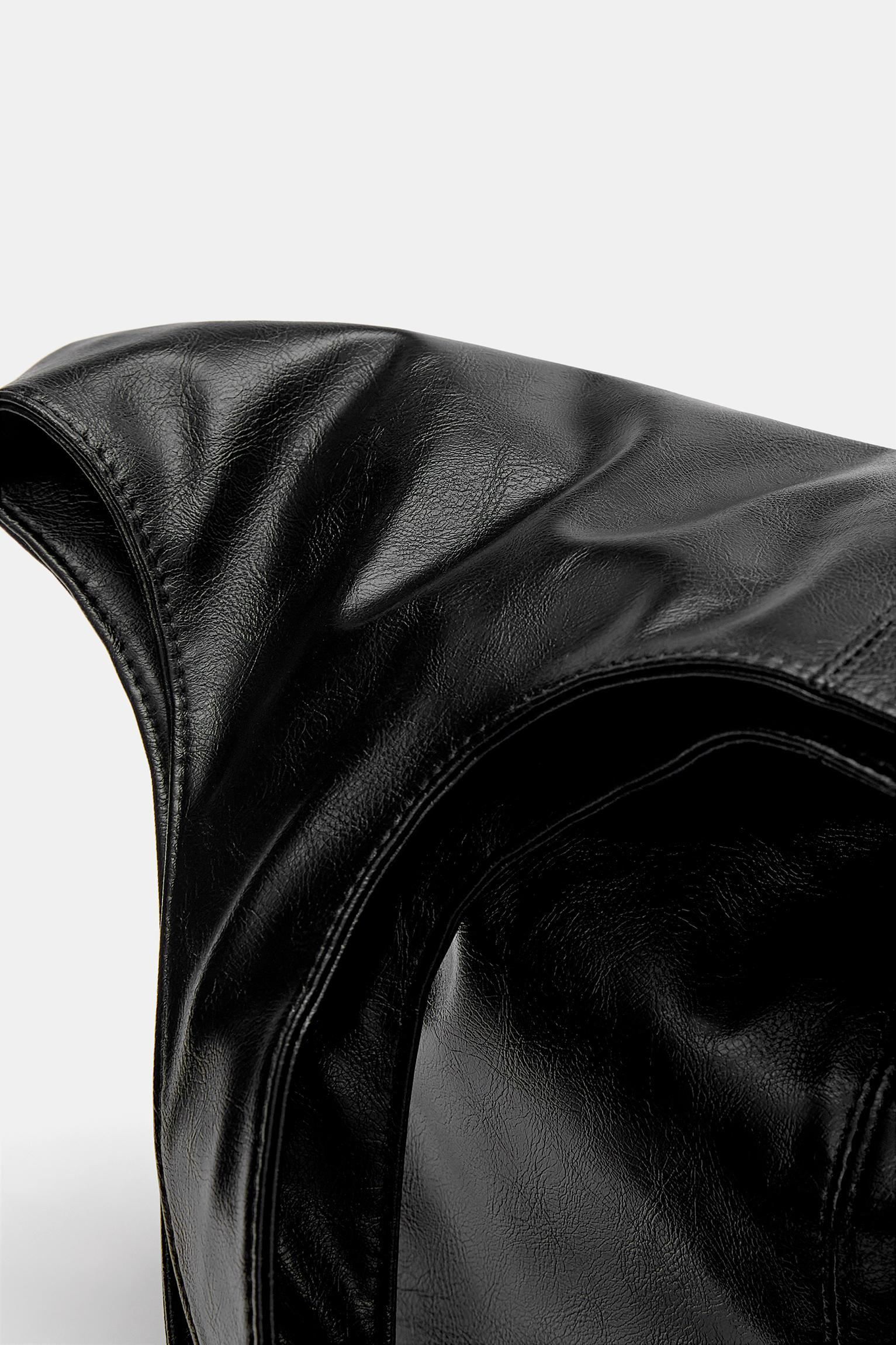 Faux leather shopper bag Product Image