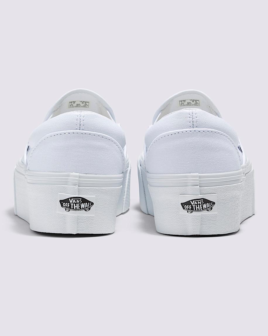 Classic Slip-On Platform Shoe in White| Vans US Product Image