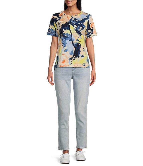 Westbound Painters Palette Short Sleeve Crew Neck Top Product Image