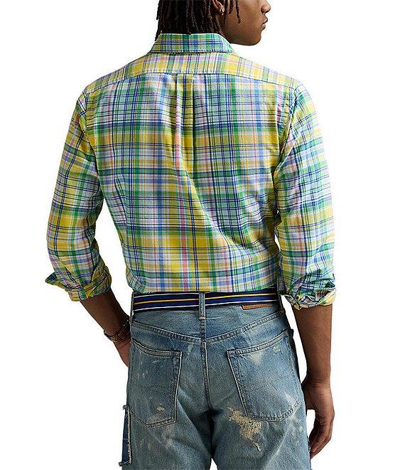 Polo Ralph Lauren Classic Fit Multi Plaid Oxford Long Sleeve Woven Shirt Product Image