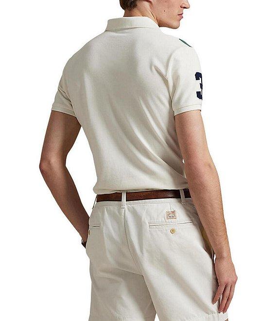 Polo Ralph Lauren Big & Tall Classic Fit Big Pony Diagonal Stripe Mesh Short Sleeve Polo Shirt Product Image