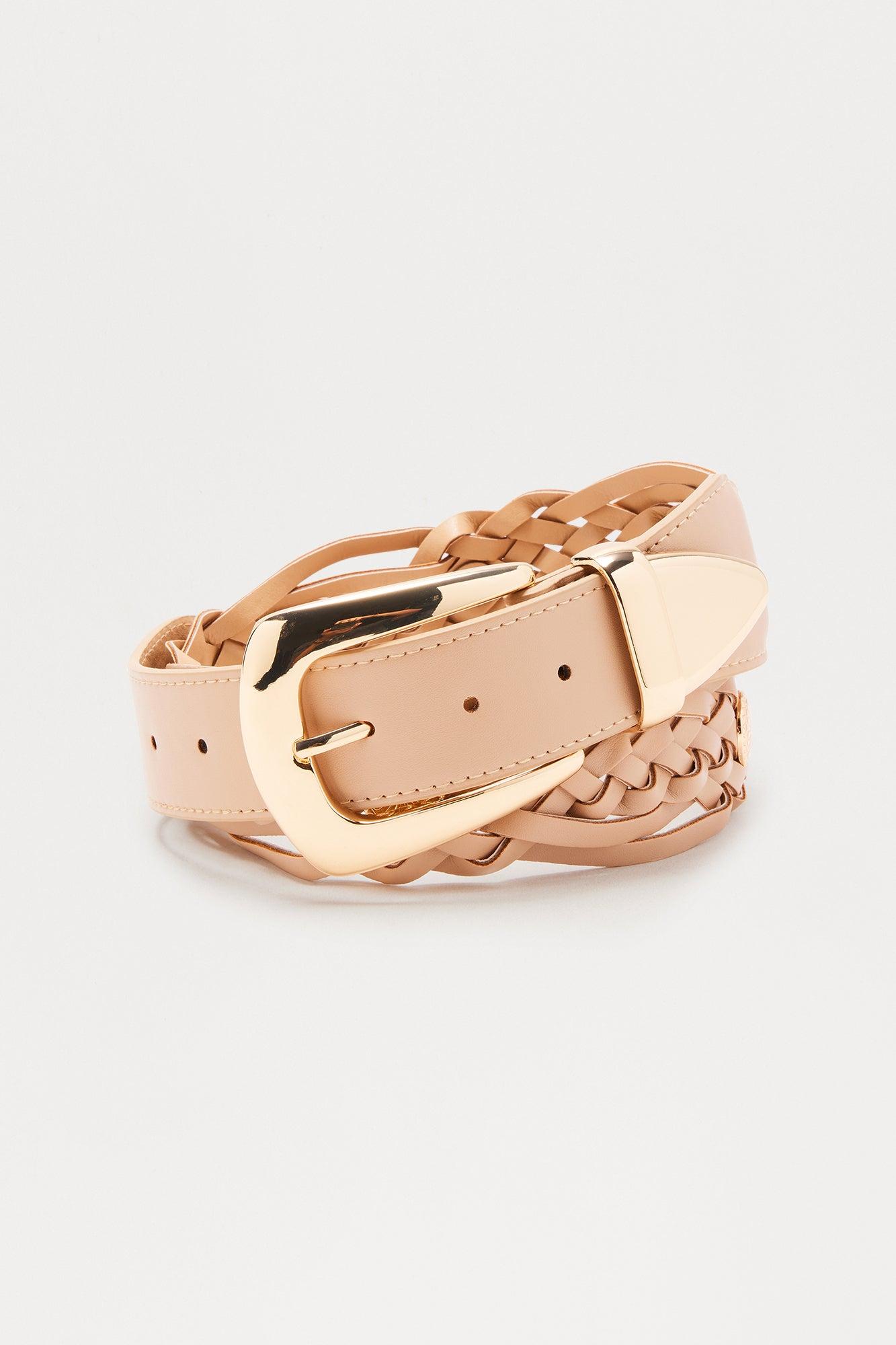 Western Braided Belt - Nude Female Product Image