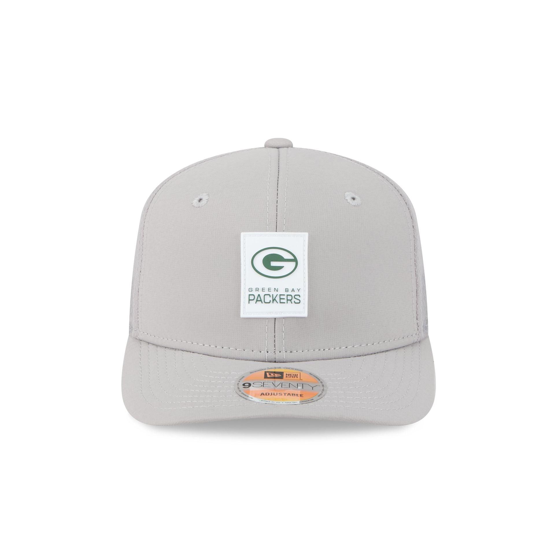 Green Bay Packers 2025 Sideline Hot Weather Gray 9SEVENTY Trucker Hat Male Product Image