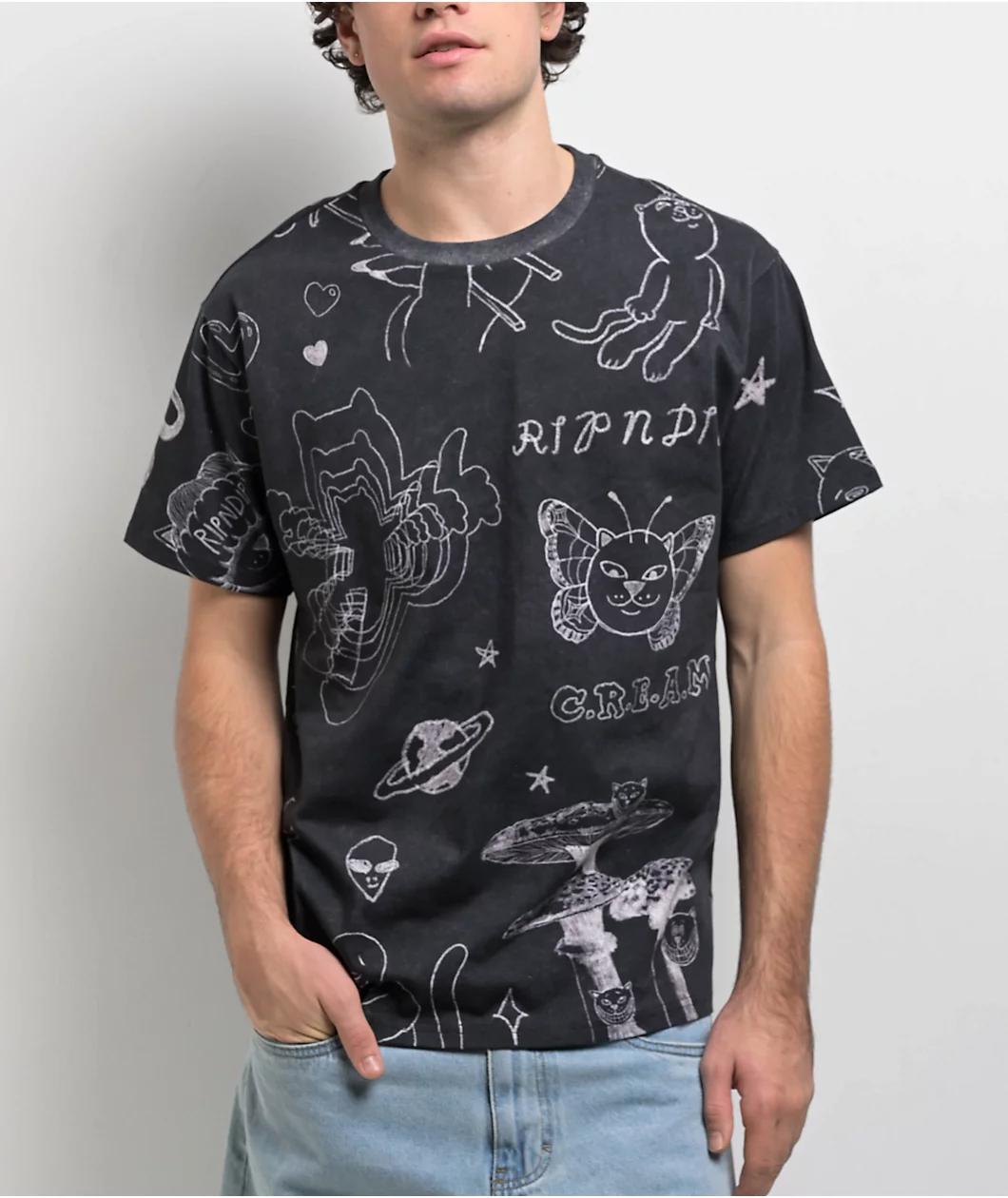 RIPNDIP Nermal Domination Black T-Shirt Product Image
