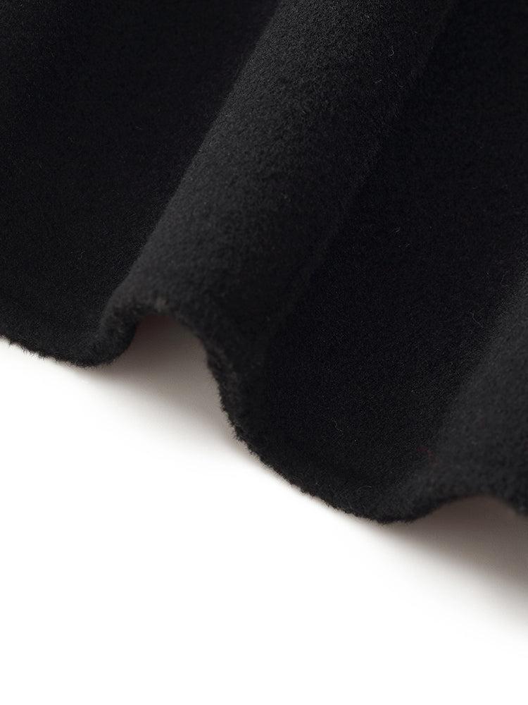 Cashmere Wool Double-Faced Longline Women Wrap Overcoat Product Image