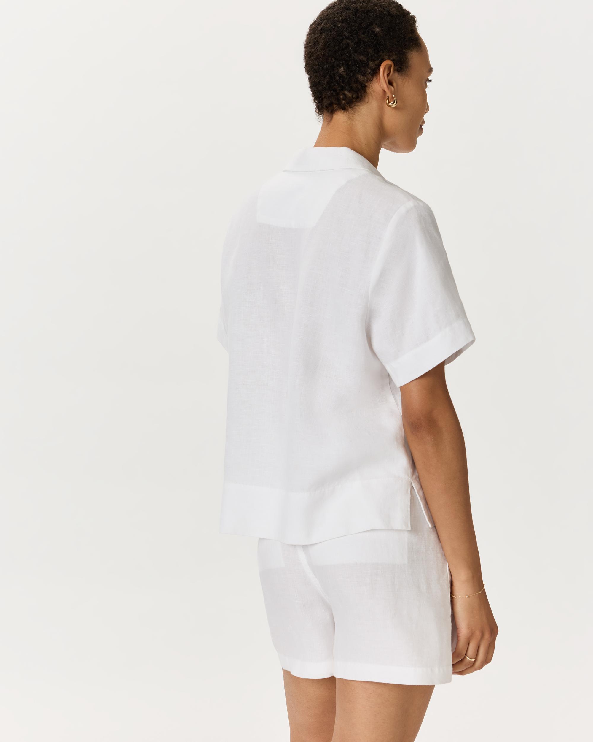 Quince | Women's Short Sleeve Shirt Size XS, Linen Product Image