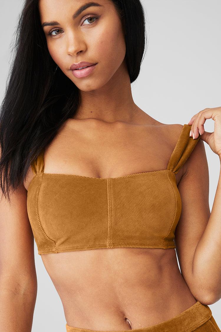Micro Corduroy Winter Break Bra - Toffee Product Image