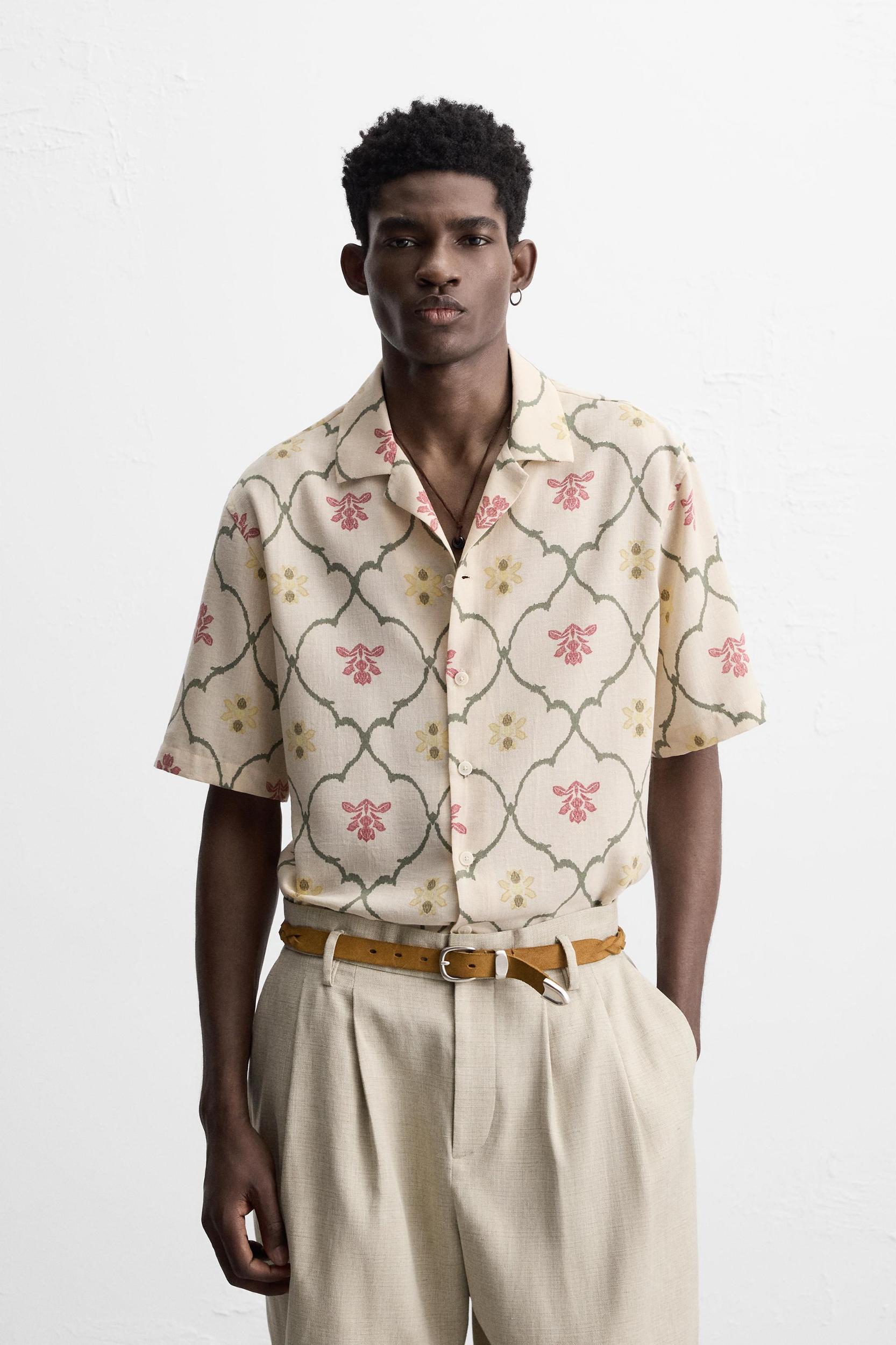 RHOMBUS PRINT SHIRT Product Image