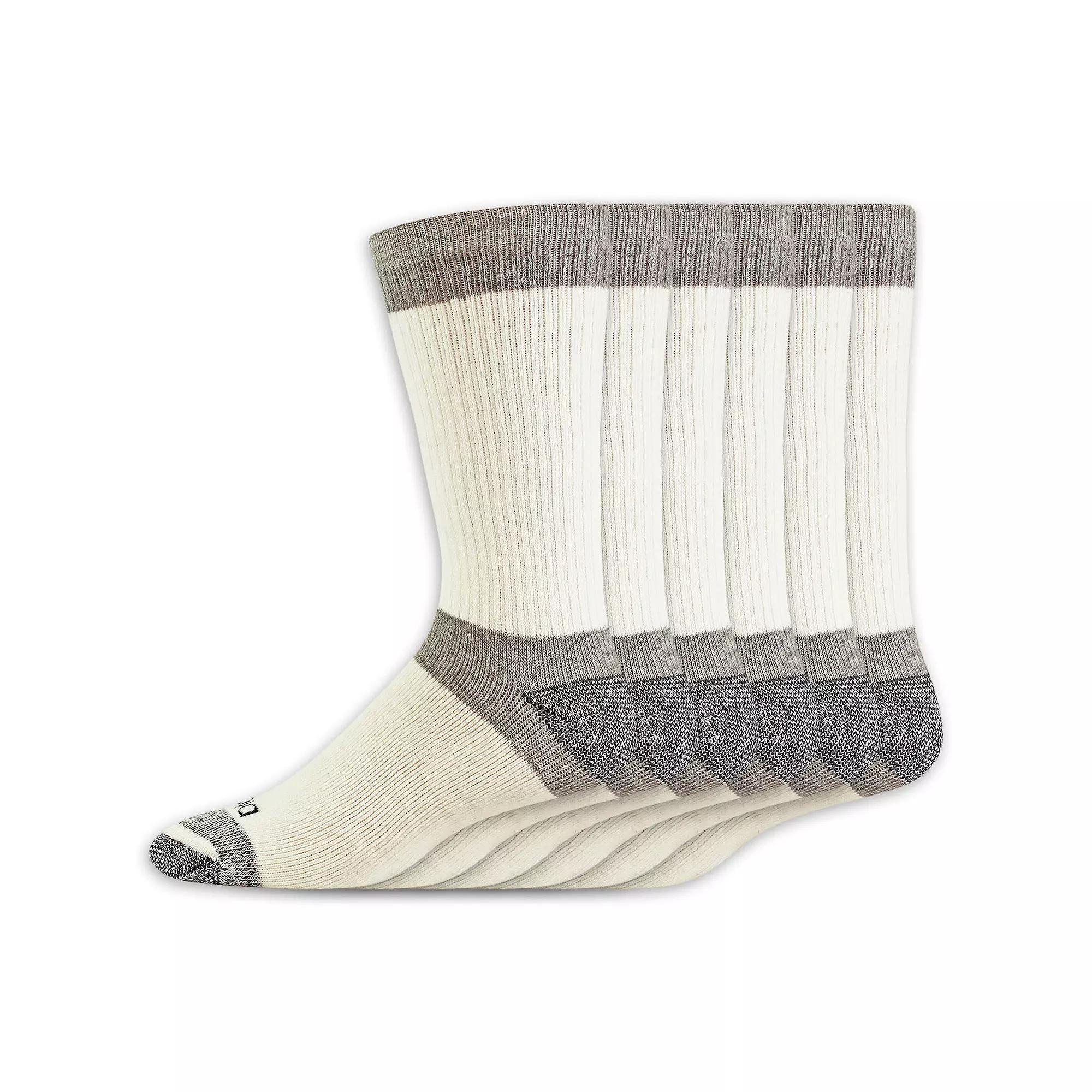 Dickies Men's 6pk Max Cushion Crew Socks - Black 6-12: Midweight, Tagless, Solid Pattern Product Image