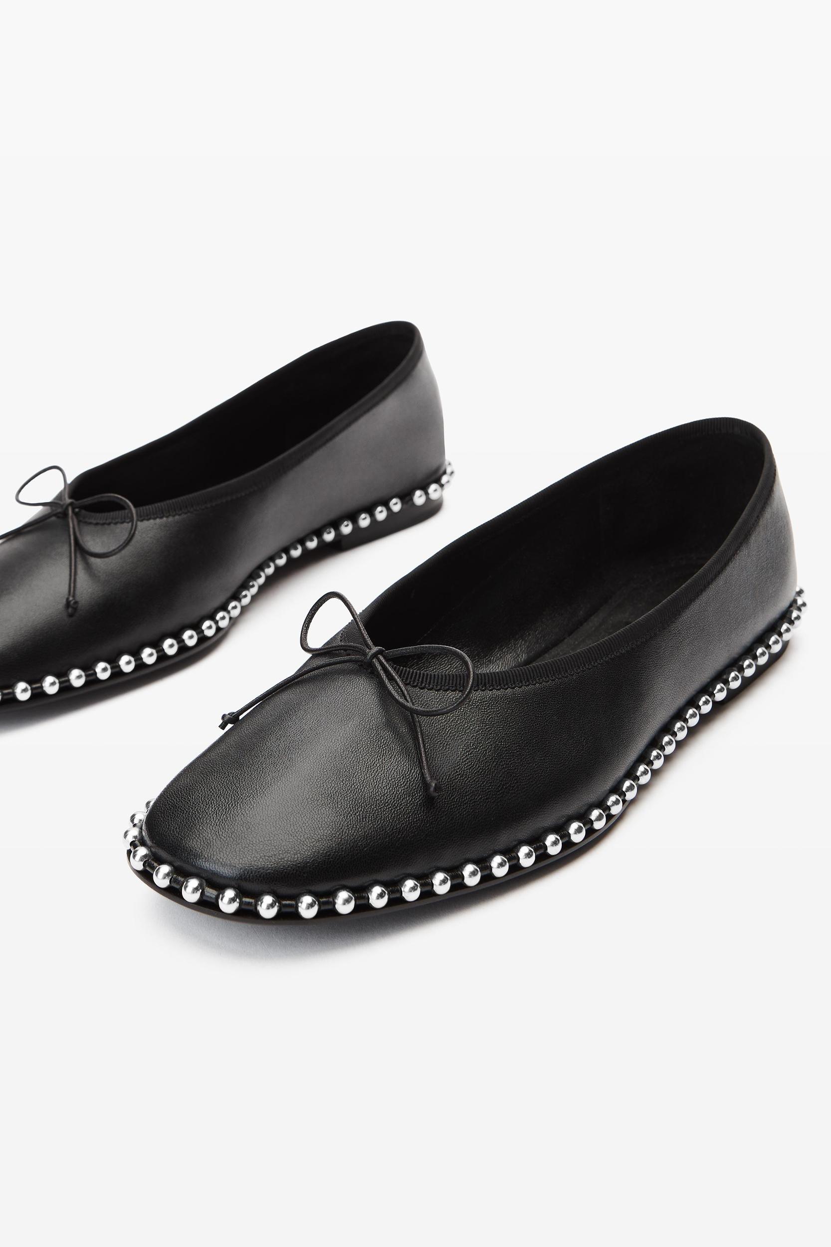 Lina Ballchain Flat In Smooth Lambskin Product Image