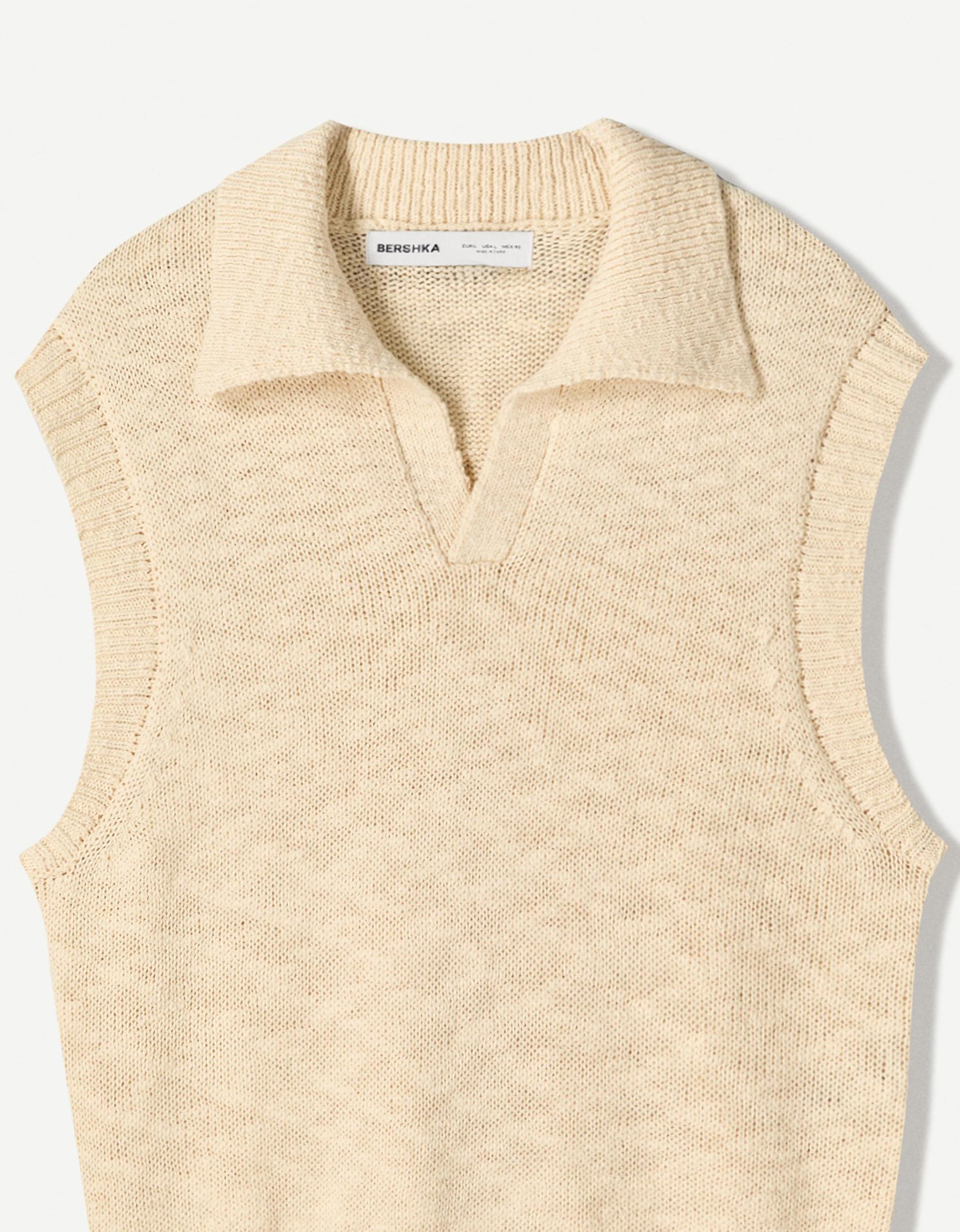 Rustic polo collar vest Product Image
