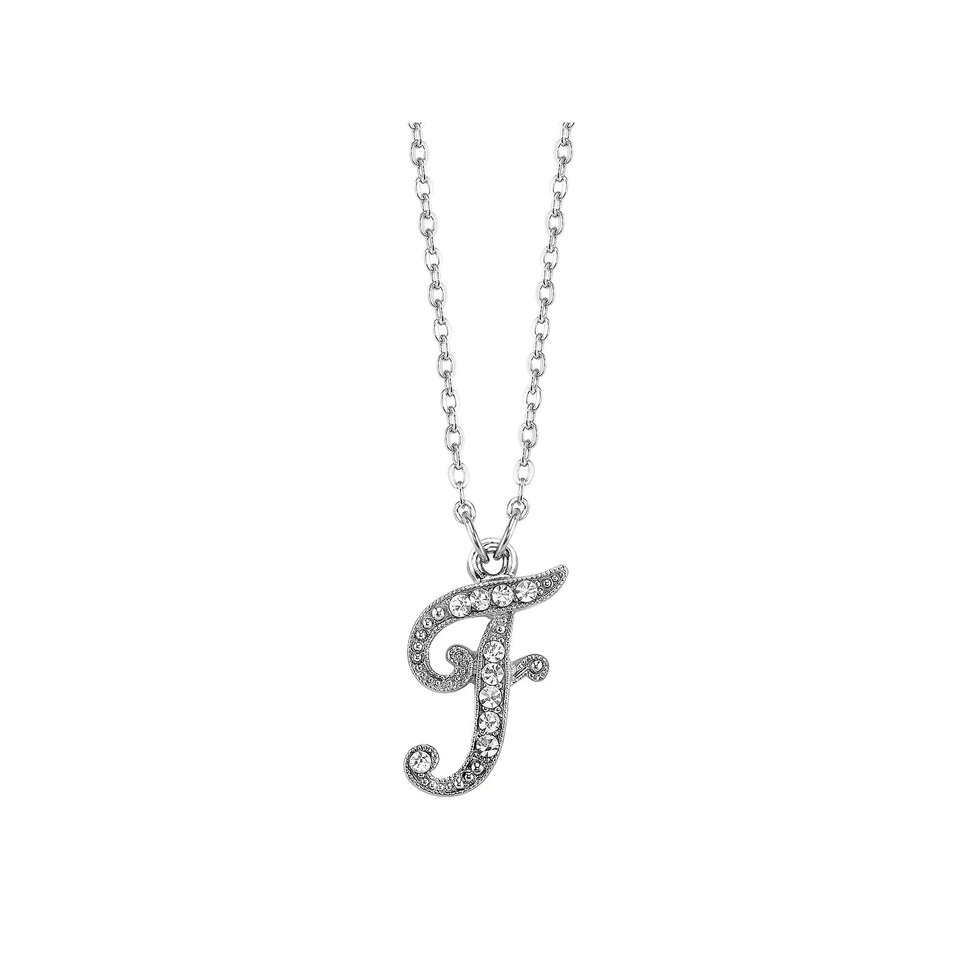1928 Script Initial Necklace, Womens Product Image