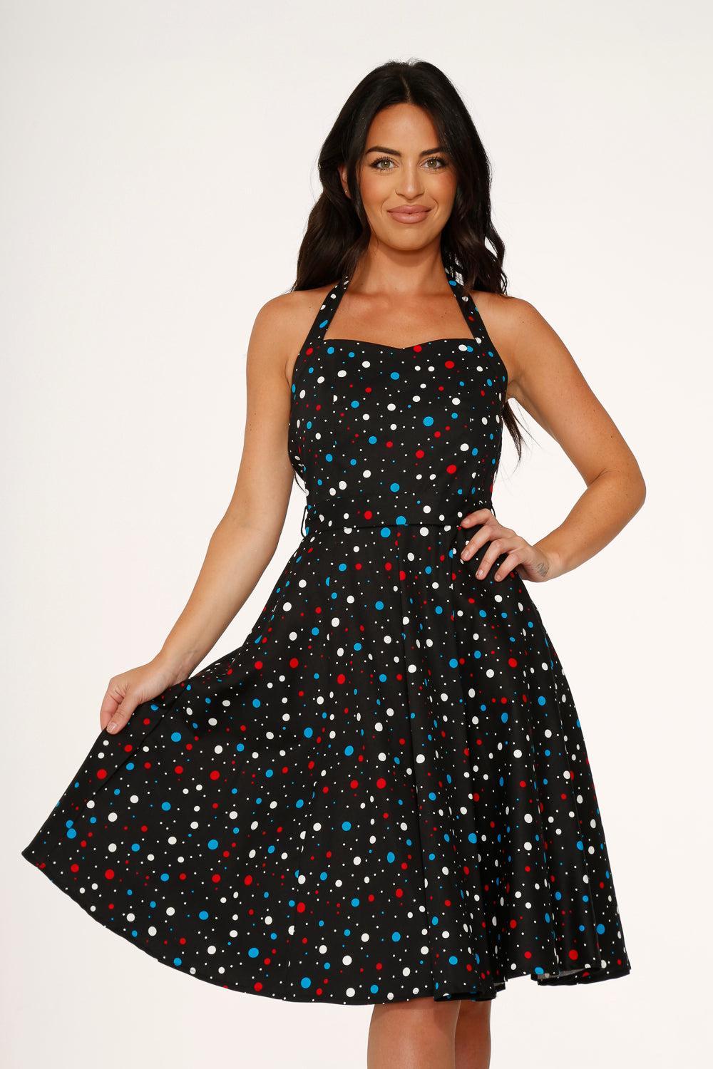 Black Candy Halter Swing Dress Product Image