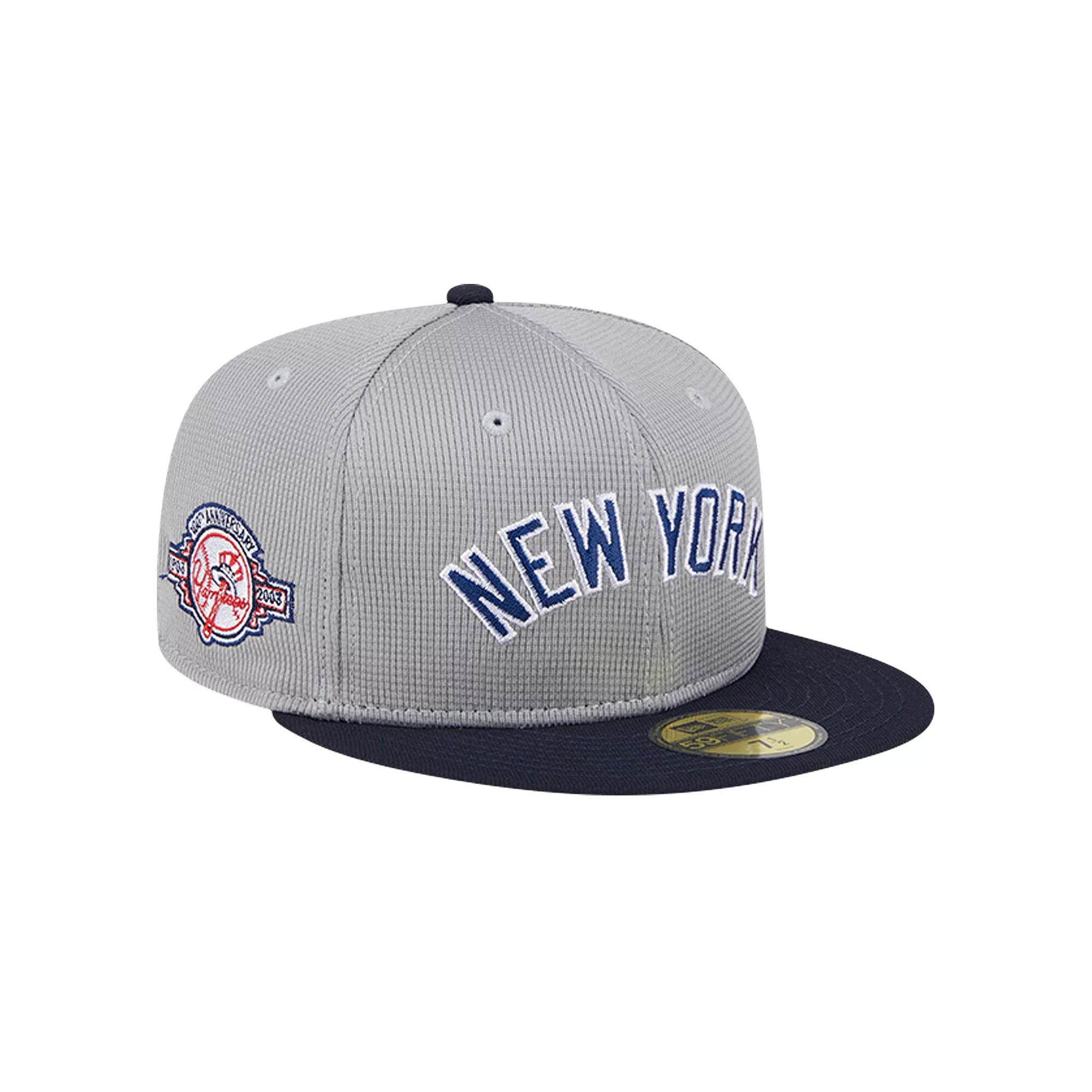 Men's New Era Gray New York Yankees Pivot Mesh 59FIFTY Fitted Hat, Size: 7 5/8, Grey Product Image