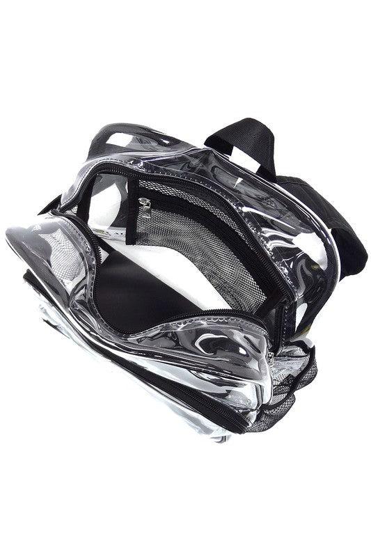 See Thru Clear Bag Backpack School Bag Product Image
