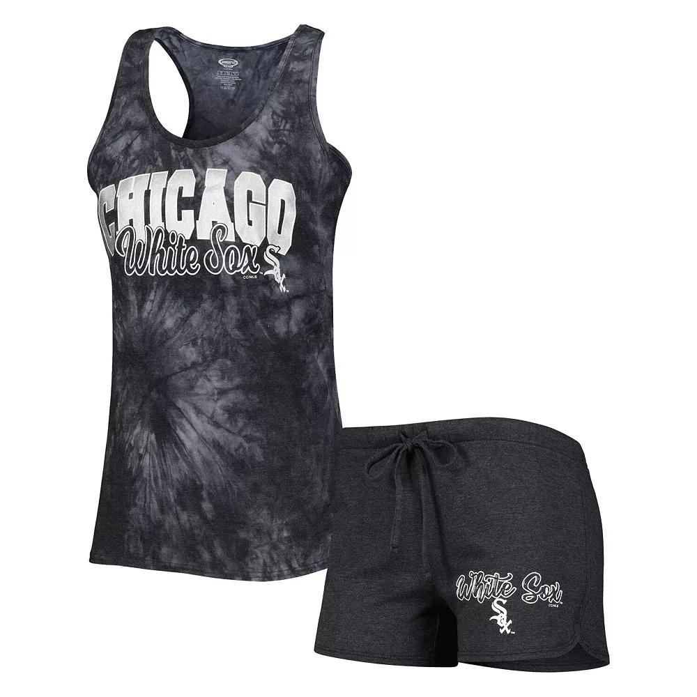 Women's Concepts Sport Charcoal Chicago White Sox Billboard Racerback Tank & Shorts Sleep Set,  Product Image