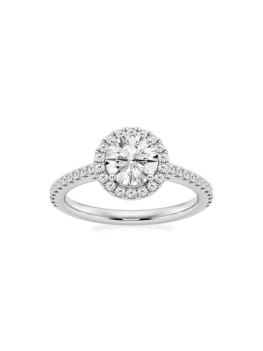 Womens Platinum & Round Lab-Grown Diamond Halo Ring/1.30-3.60 TCW Product Image