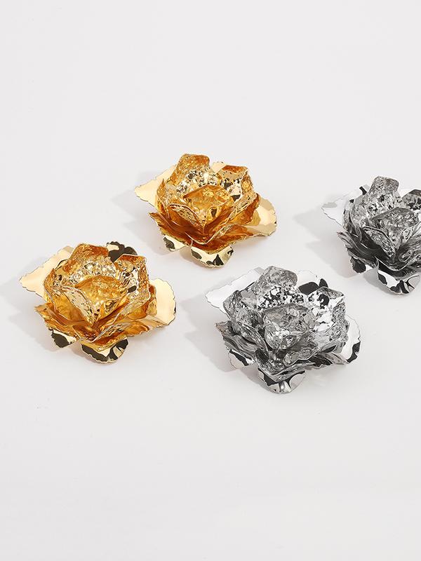 Flower Shape Drop Earrings Product Image