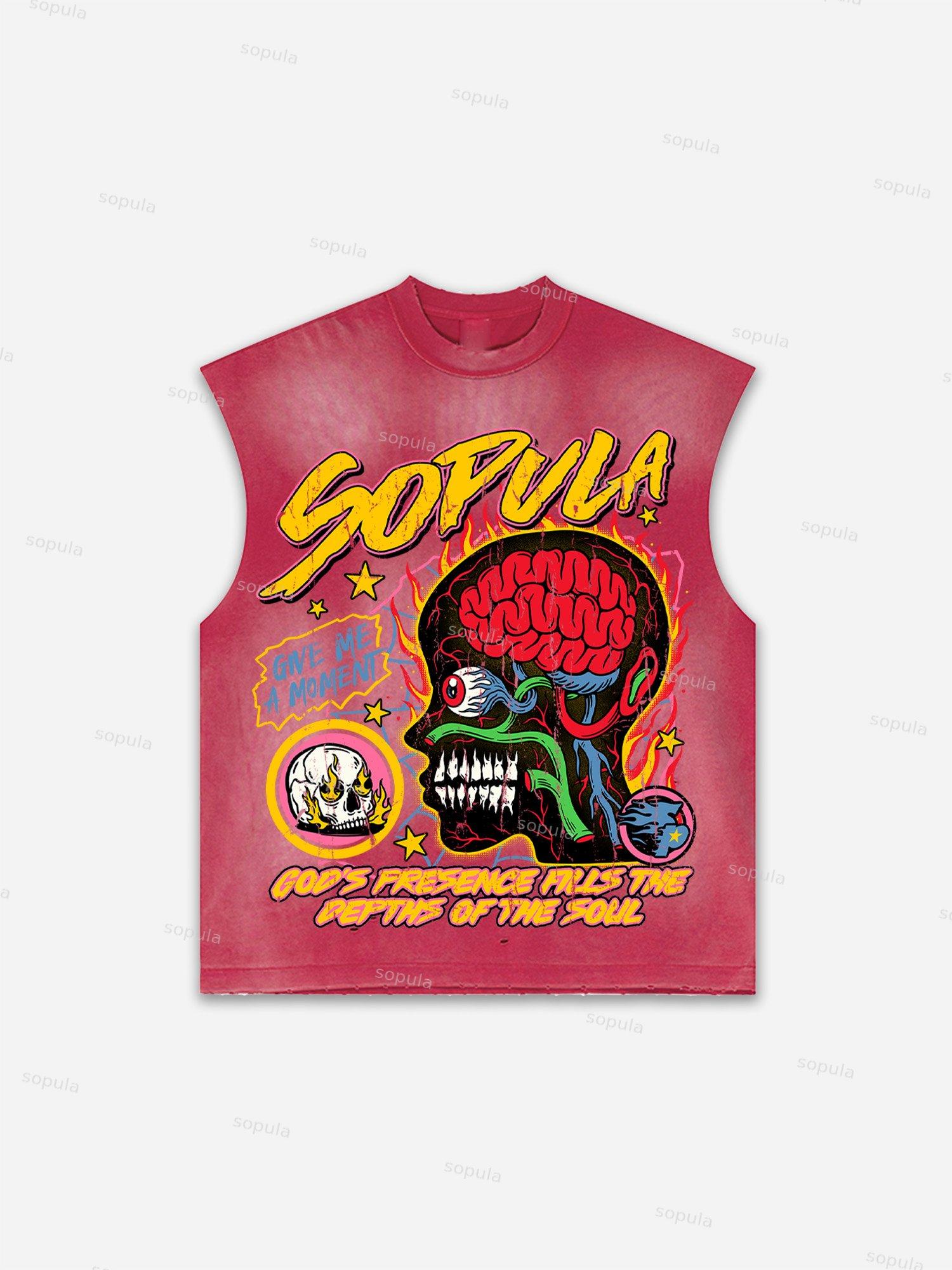 Men's Washed Boxer Boys Graphic Print Tank Top Product Image